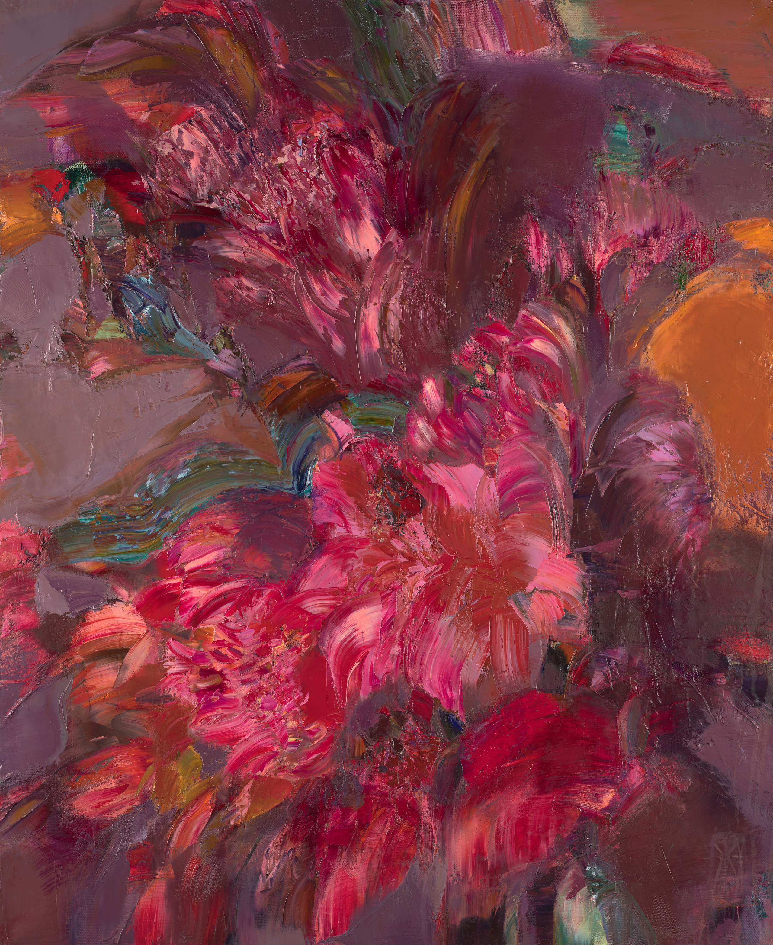 «Цвет граната» - художник Лариса Блохина (холст, масло, 110x90 см, 2024)