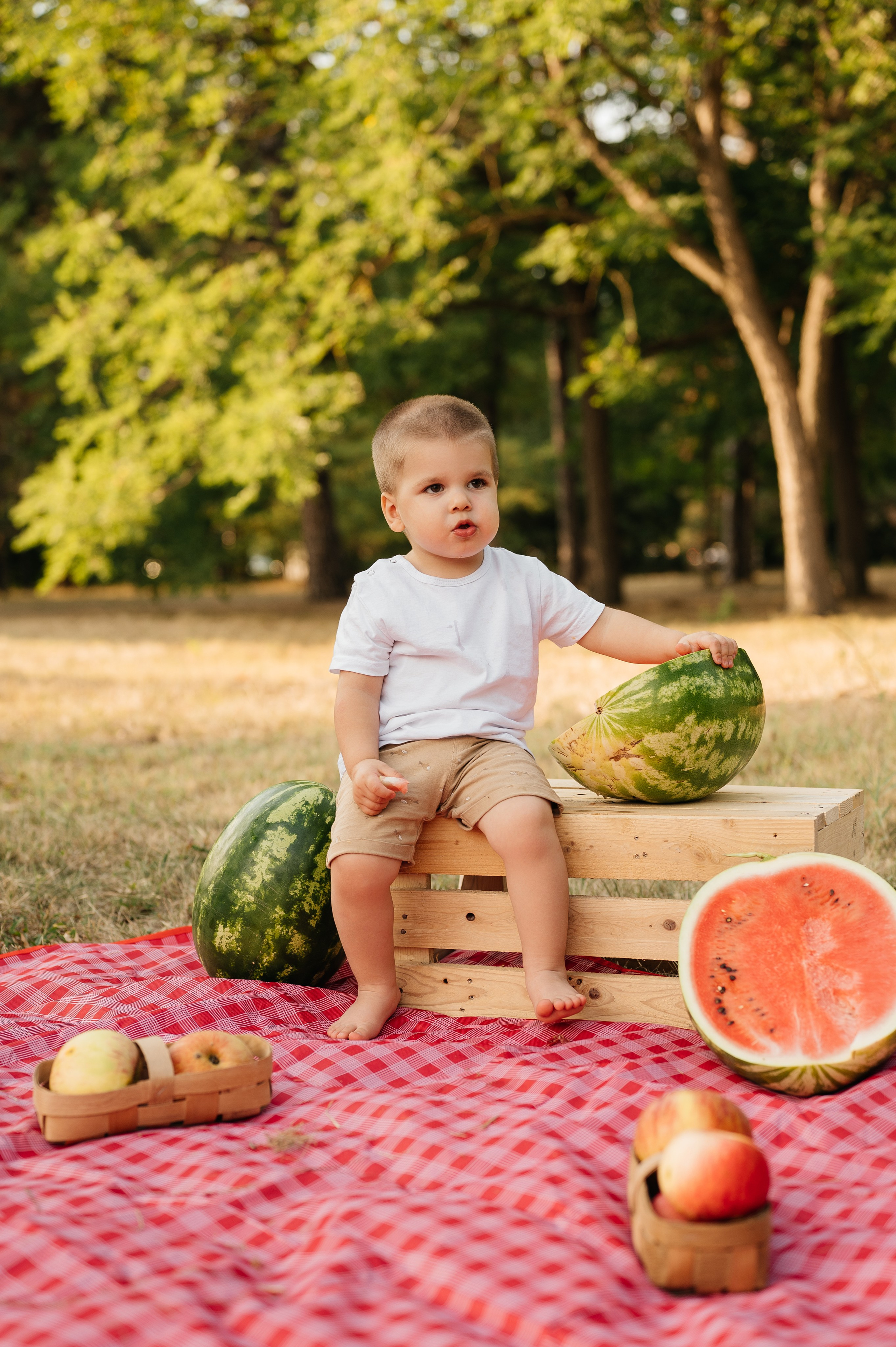 Летняя семейная фотосессия в парке. Свадебный и семейный фотограф в Краснодаре Алина Мельник
