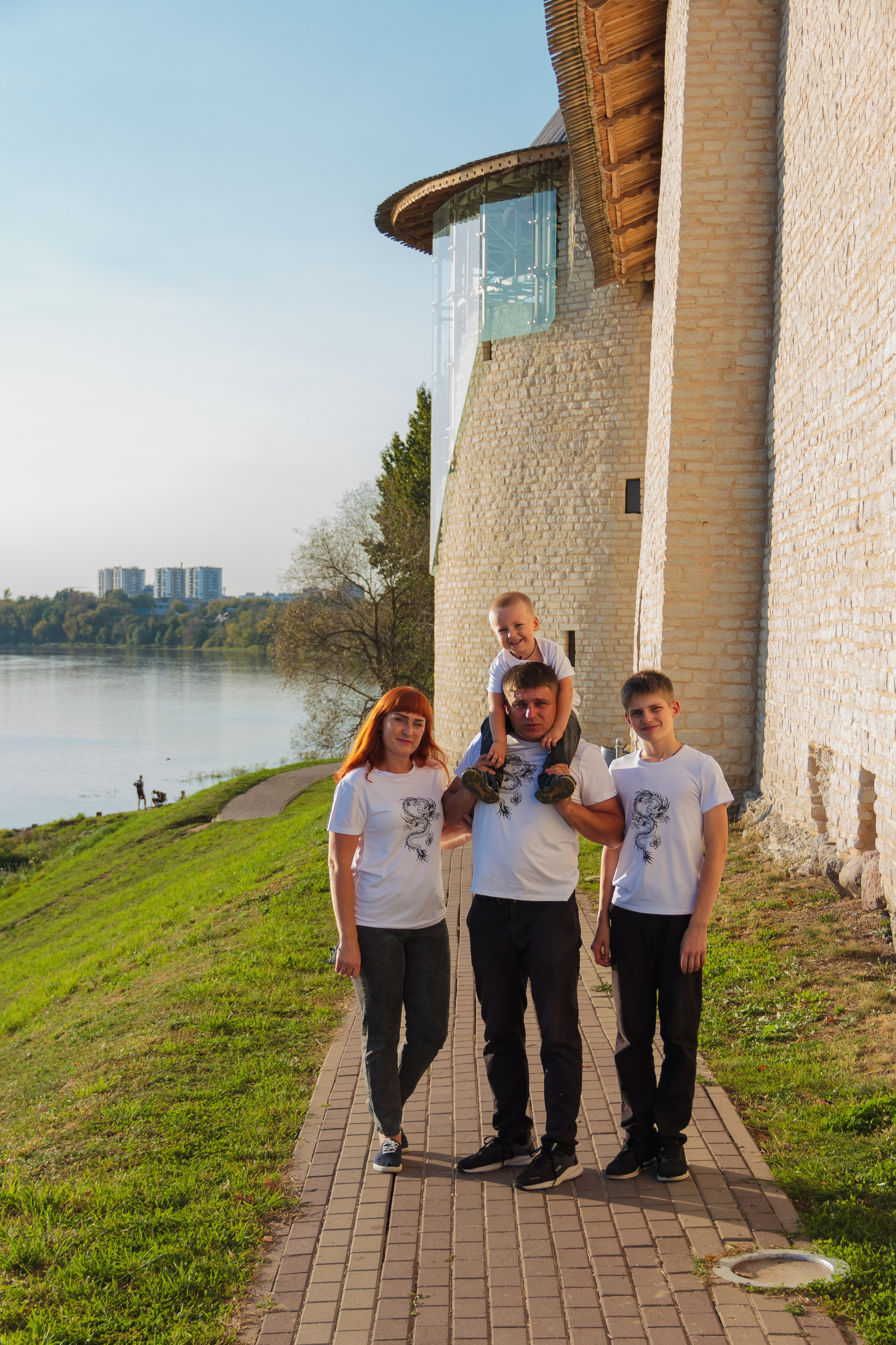 Семейная прогулка по Пскову. Фотограф Елена Зиновьева