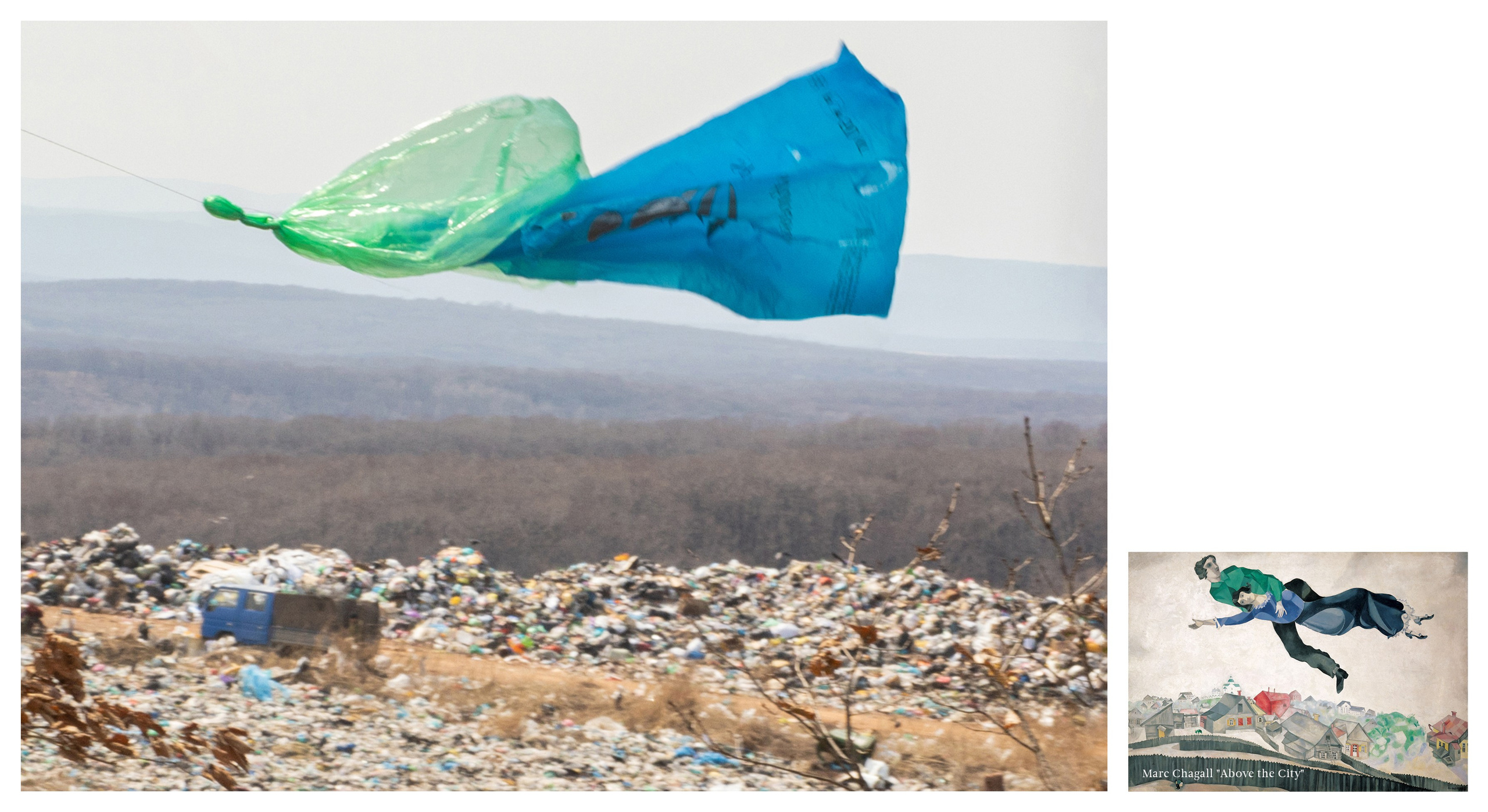 “Plastic bag as a found object” project. Art photographer Serdyuk Yulia