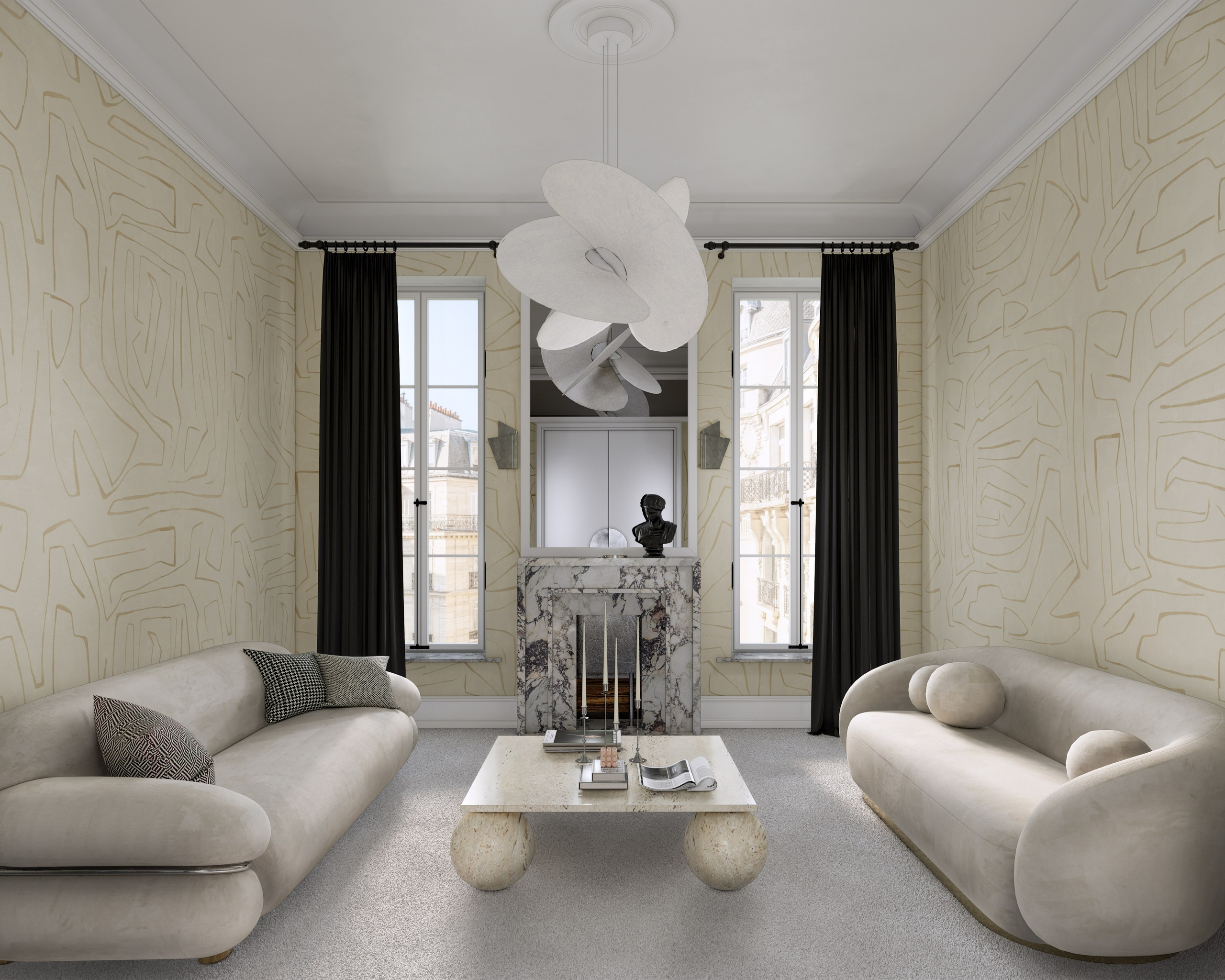 Квартира для деятелей искусств в Санкт-Петербурге, 2023 год, 98 м.кв. BYPRITCHINA | студия дизайна интерьера г. Москва