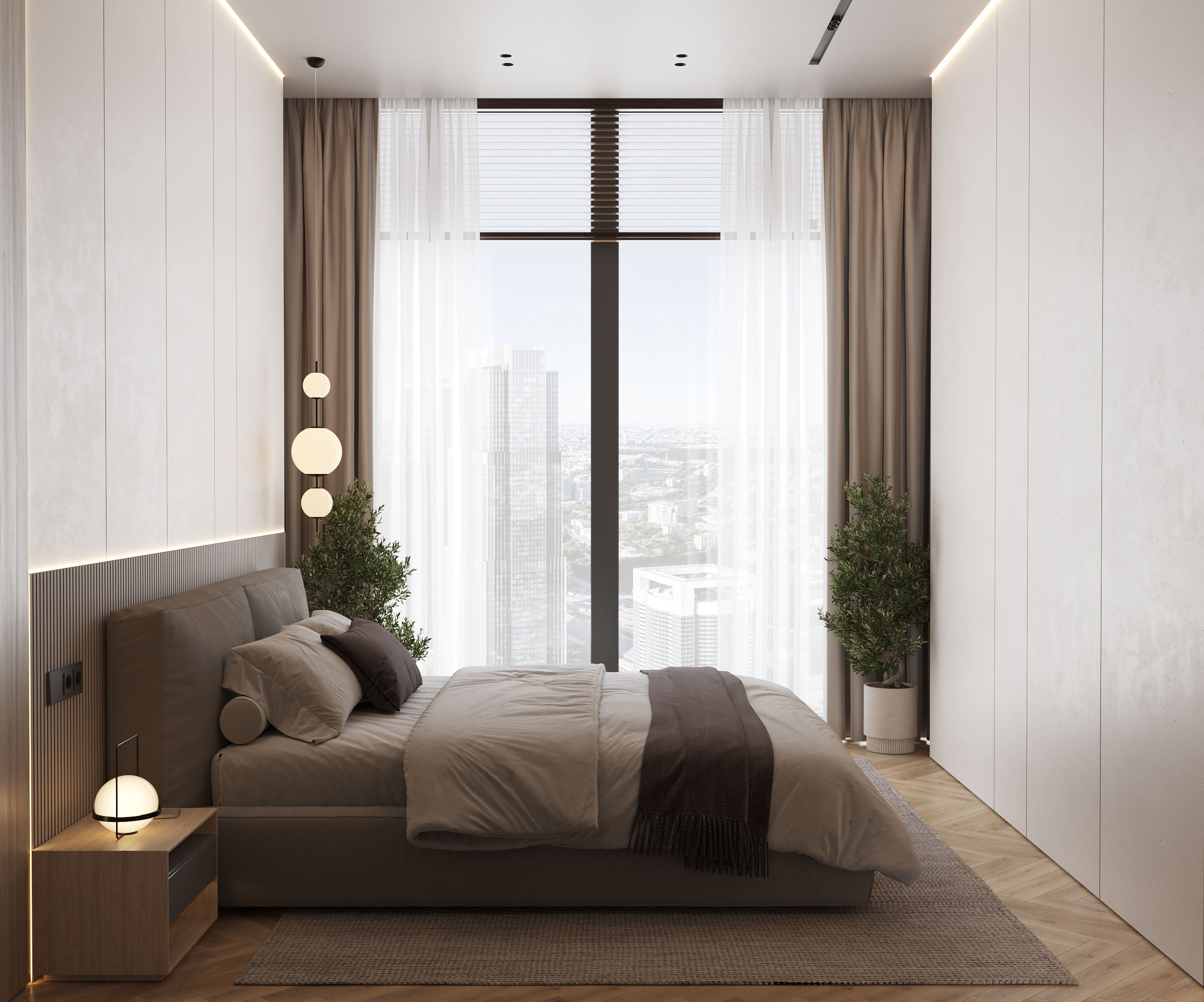 Neva Towers. Дизайн интерьера | 3D визуализация | Миланская Марина