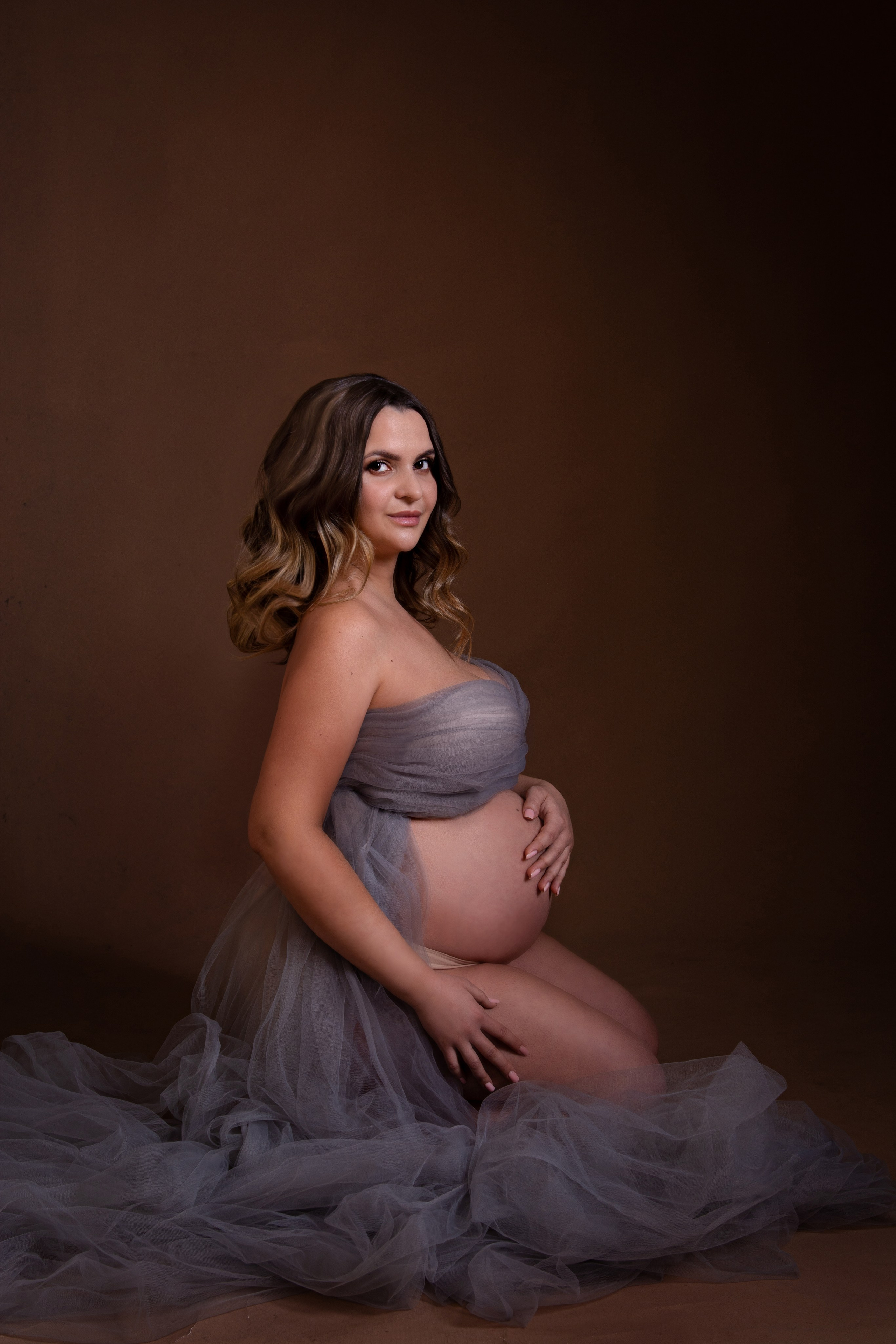 Съемка на холсте. Фотосессия беременности — Крылова Натали — Москва