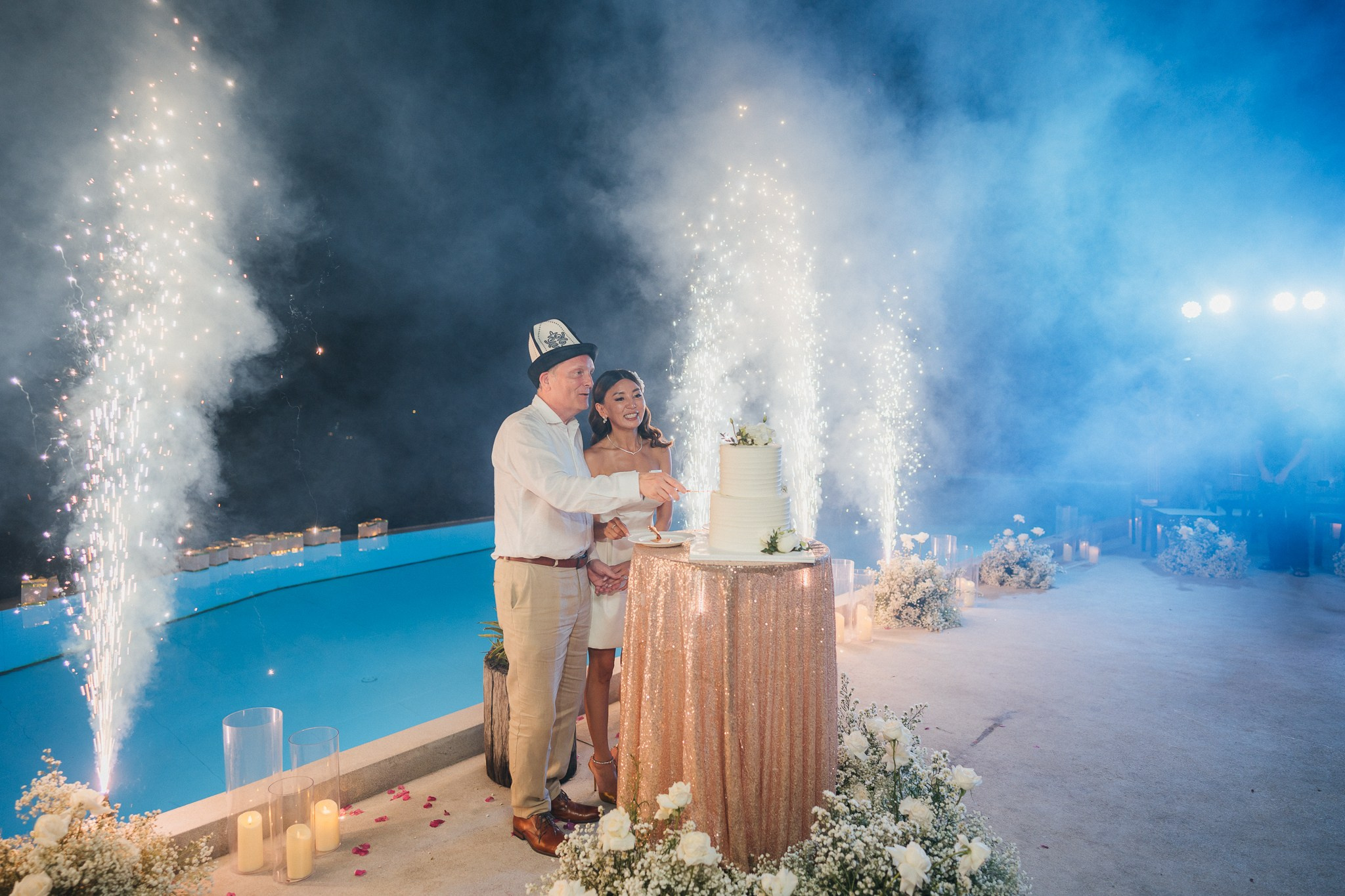 Luxury destination wedding at an exclusive villa in Koh Samui, Thailand