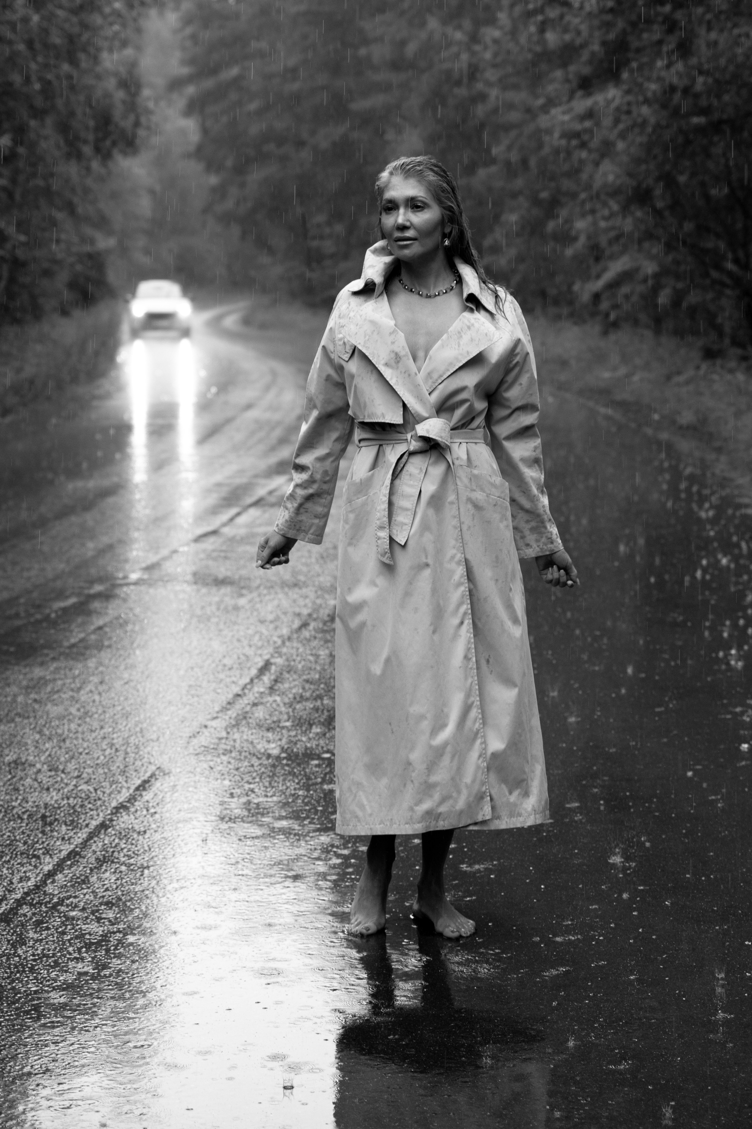 Розалия. Сьемка под дождём в лесу. Фотограф Набережные Челны Казань