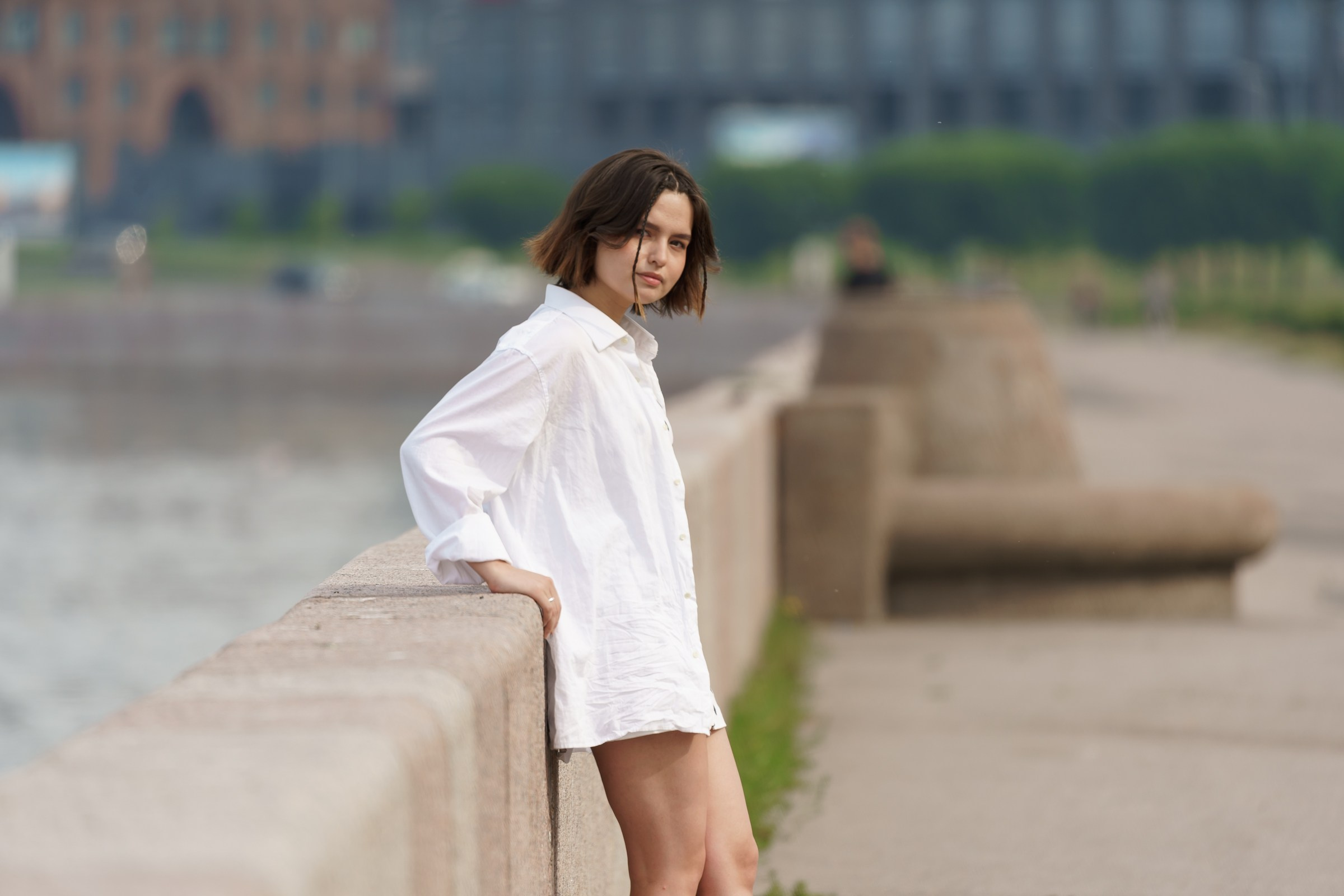 Катя. Свердловская набережная. Портретный фотограф в Санкт-Петербурге Александр Быстрицкий