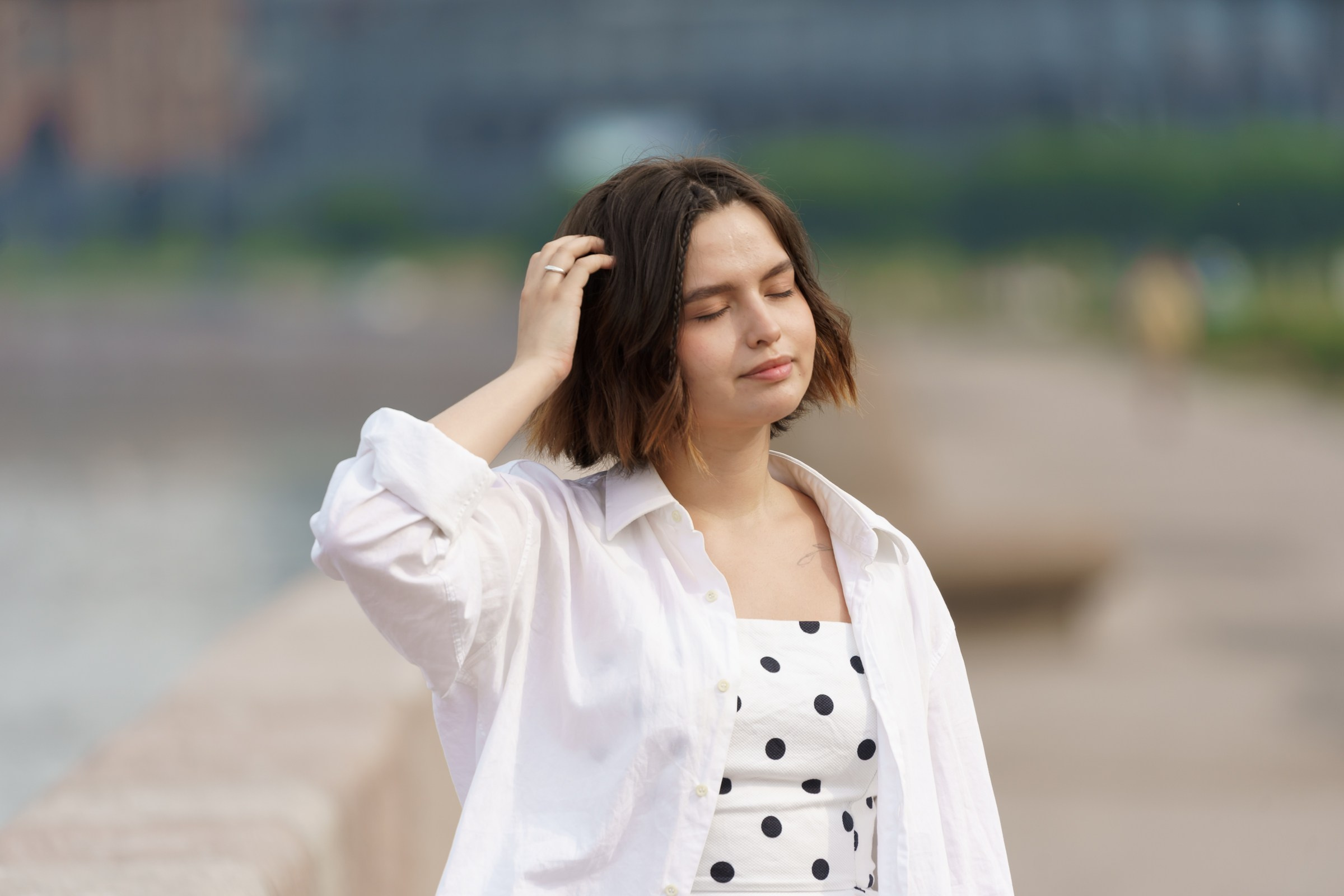 Катя. Свердловская набережная. Портретный фотограф в Санкт-Петербурге Александр Быстрицкий