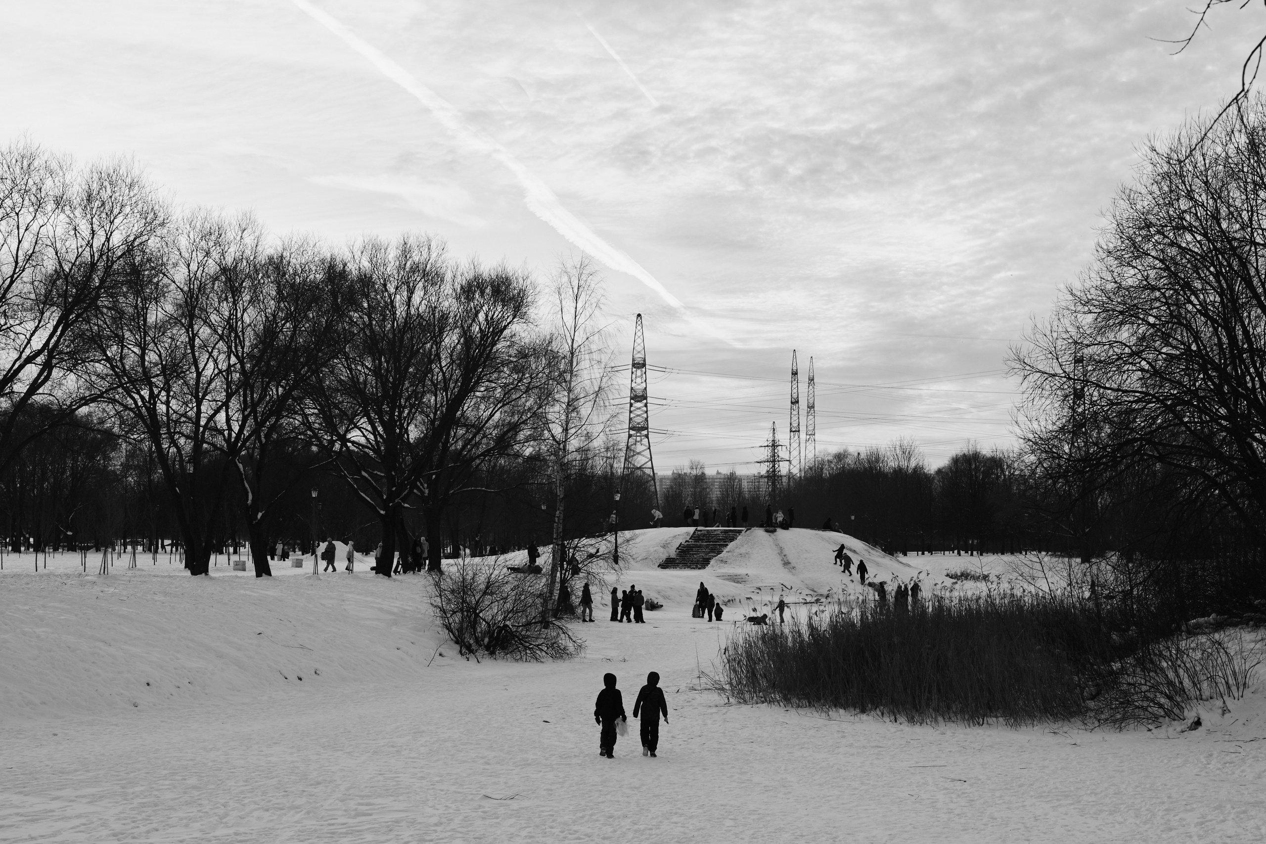 Зимний репортаж в Санкт-Петербурге — катание с горки | Филипп Линзин. Репортажный и портретный фотограф в Санкт-Петербурге Филипп Линзин