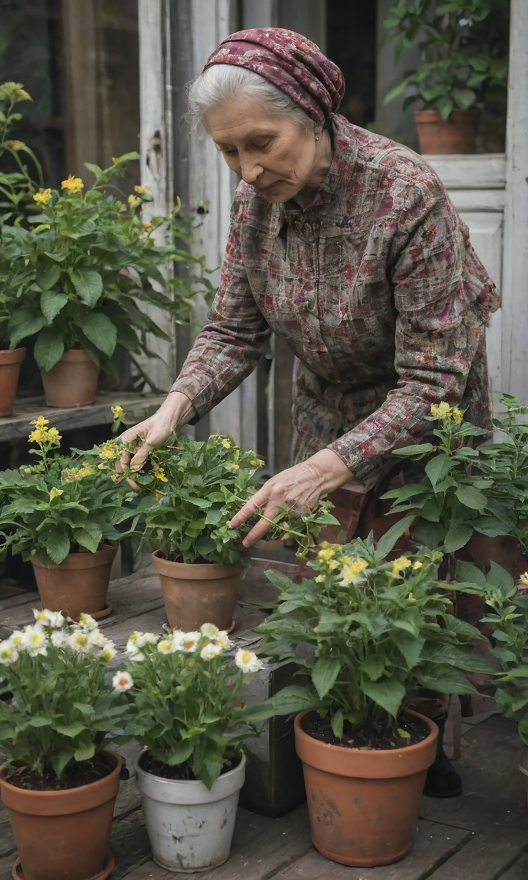 Babushka / Бабушка. Художник Катерина Копейкина / Artist Katerina Kopeikina