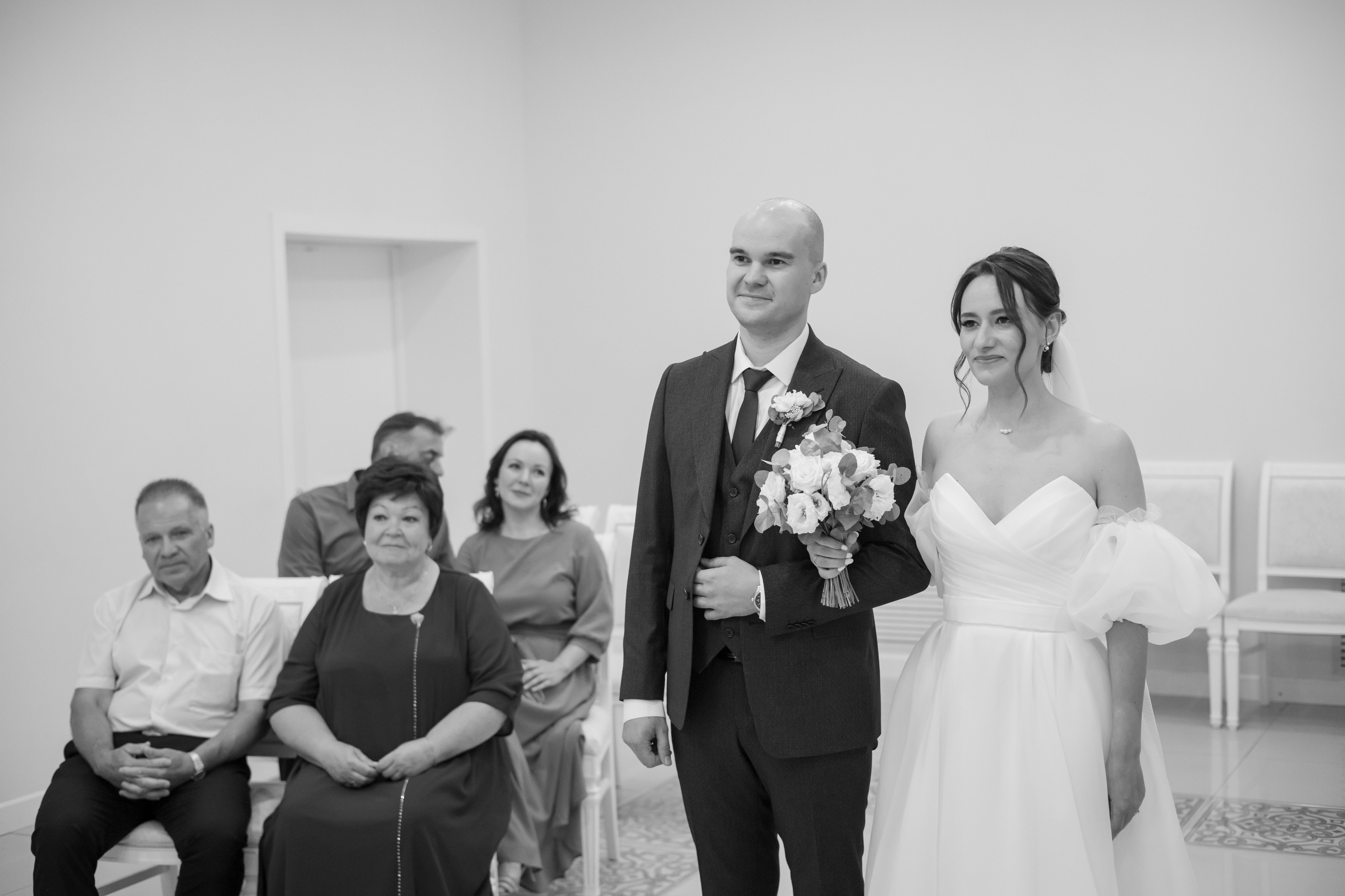 Полина и Дмитрий, загородный клуб «Барин», ЗАГС в г. Пушкино. Свадебный и репортажный фотограф (Москва, Королев и другие)