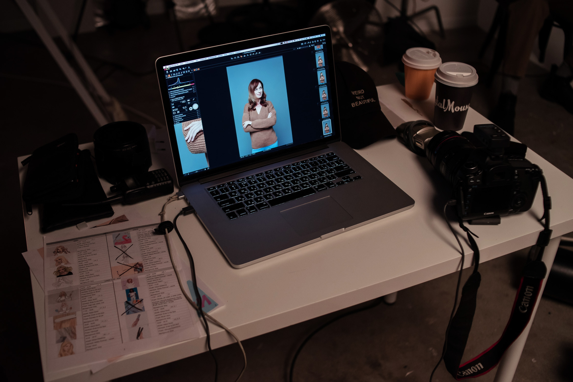 Бэкстейдж съёмки рекламы для Rowenta. Фотограф в Москве