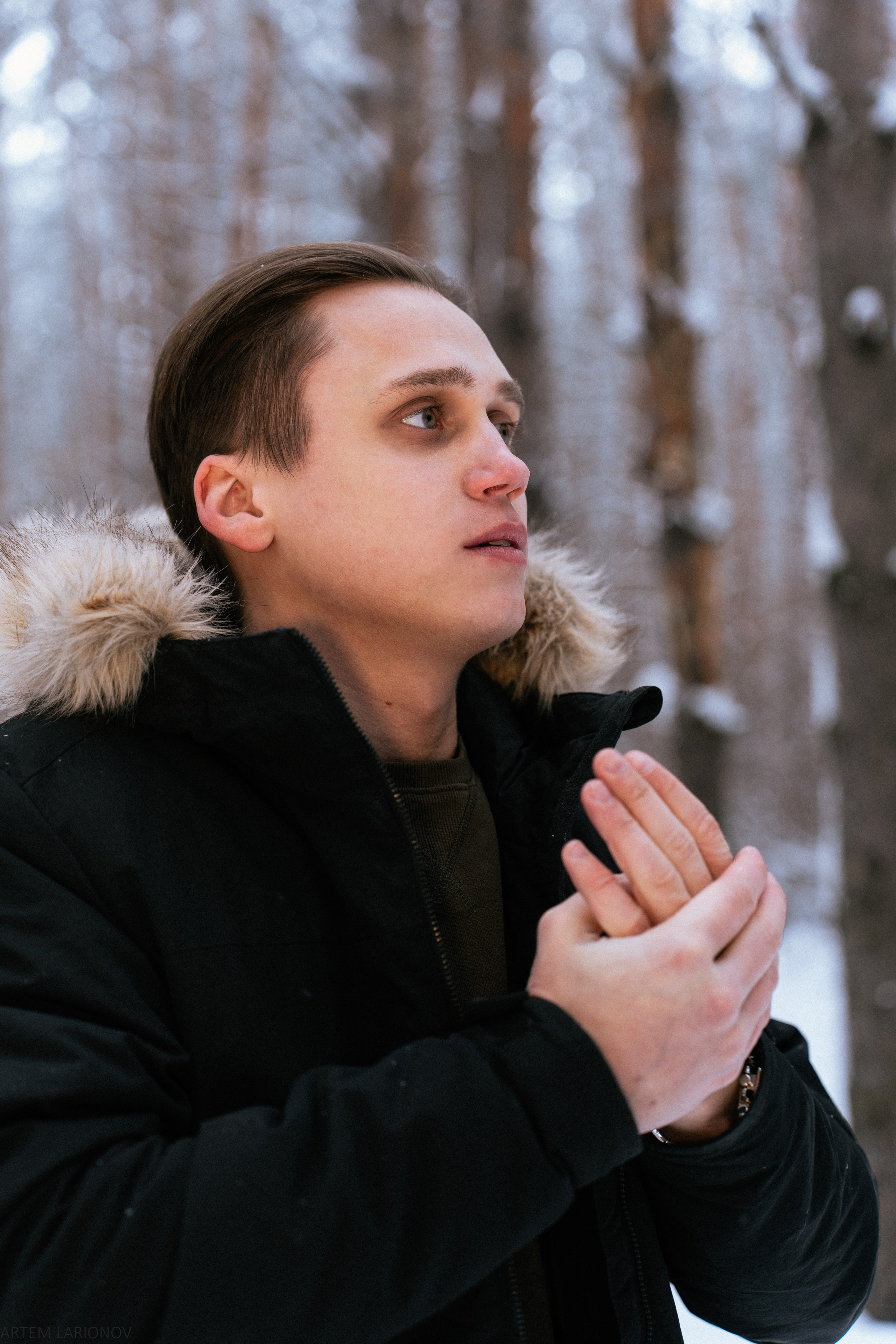 Снежный лес. Фотограф Артем Ларионов