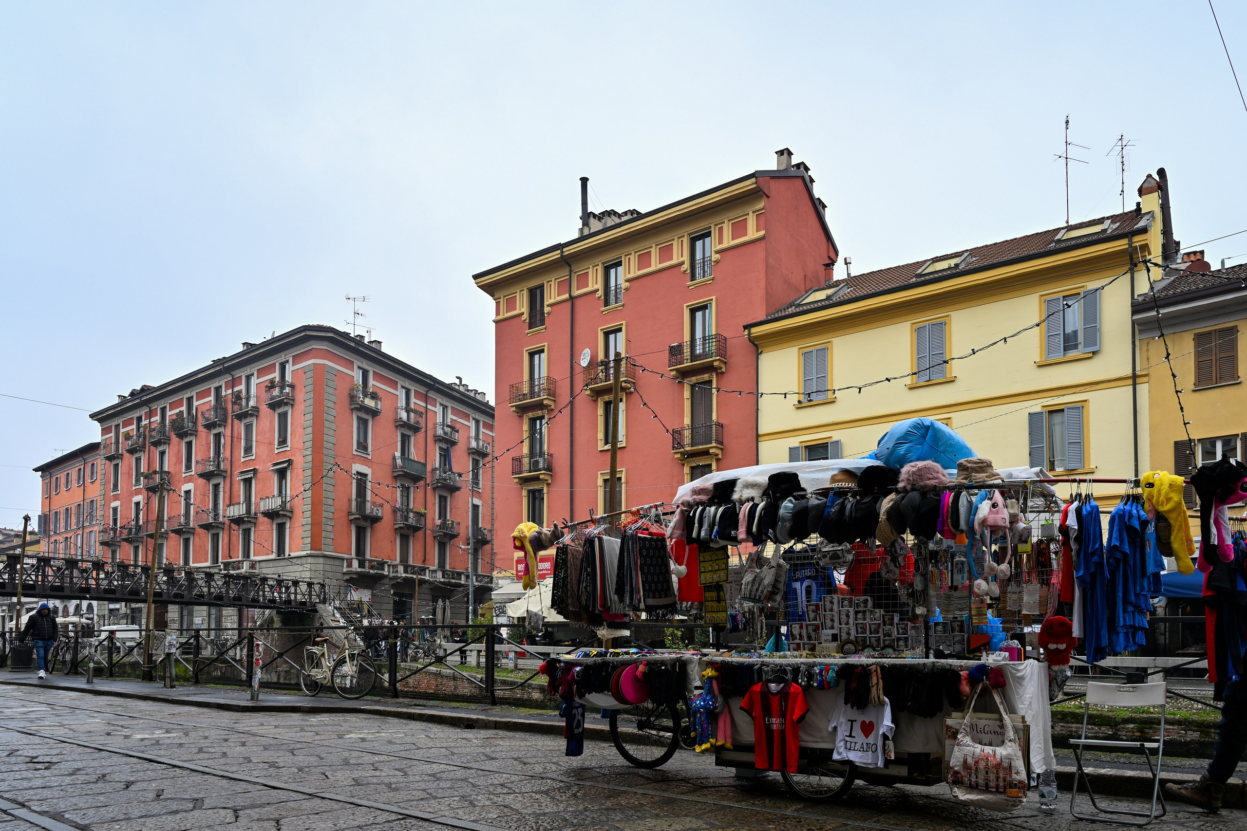 Milano: Navigli, City, Trams. Фотограф Минск