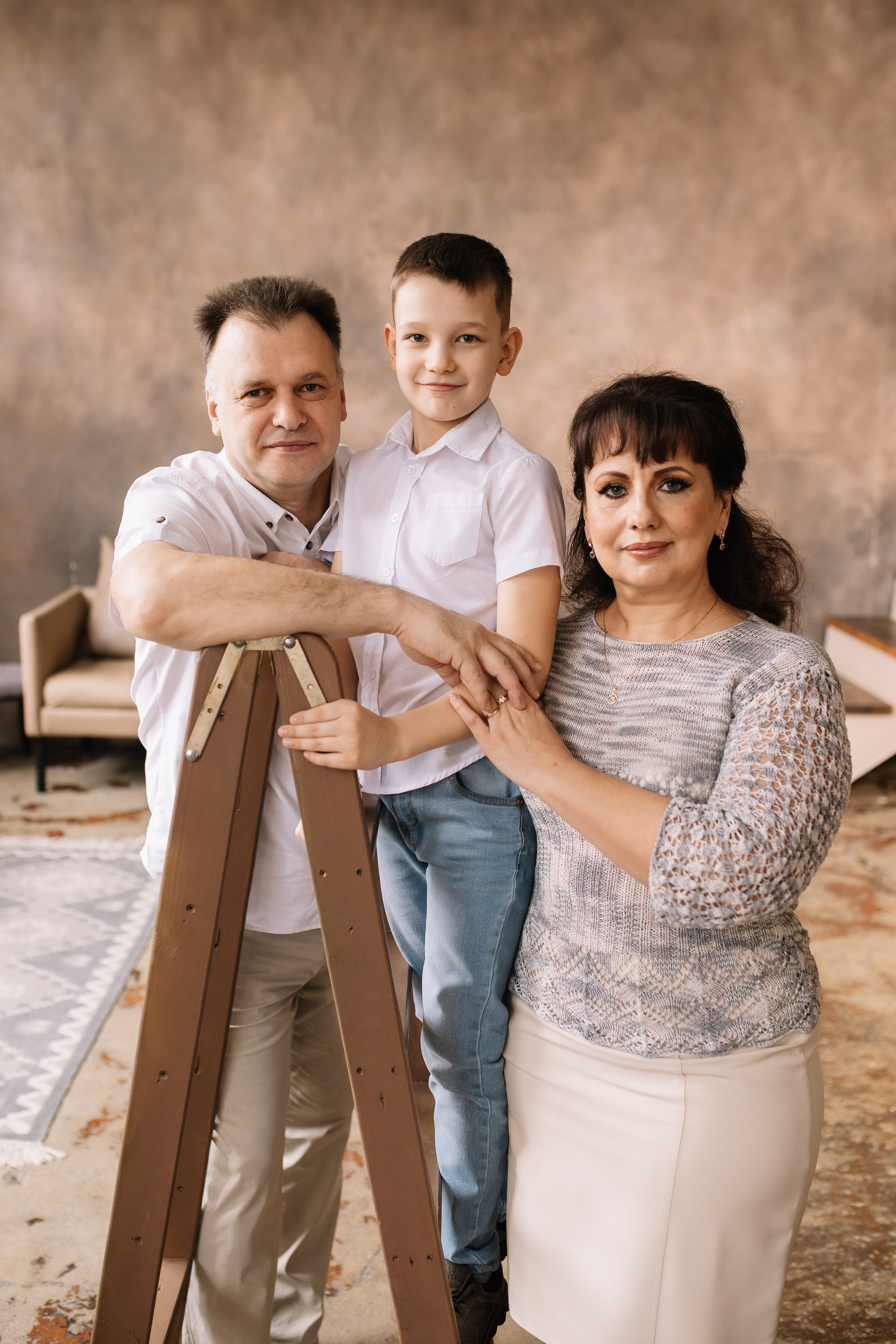 Наталья с большой семьей. Семейный фотограф Трусова Евгения в Екатеринбурге