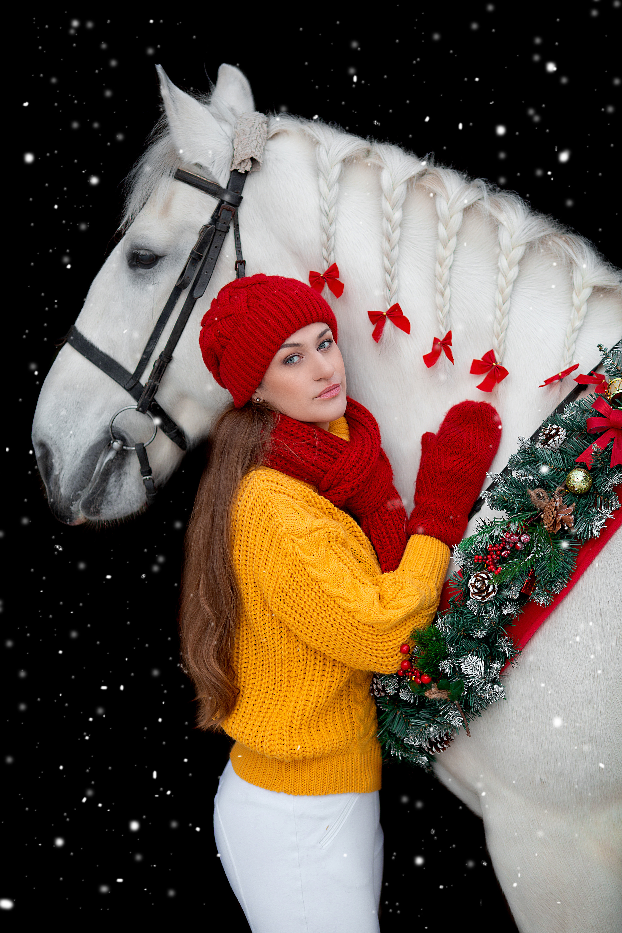 Екатерина и Воробей фотодень 27.11. Фотосессия с лошадьми в Нижнем Новгороде