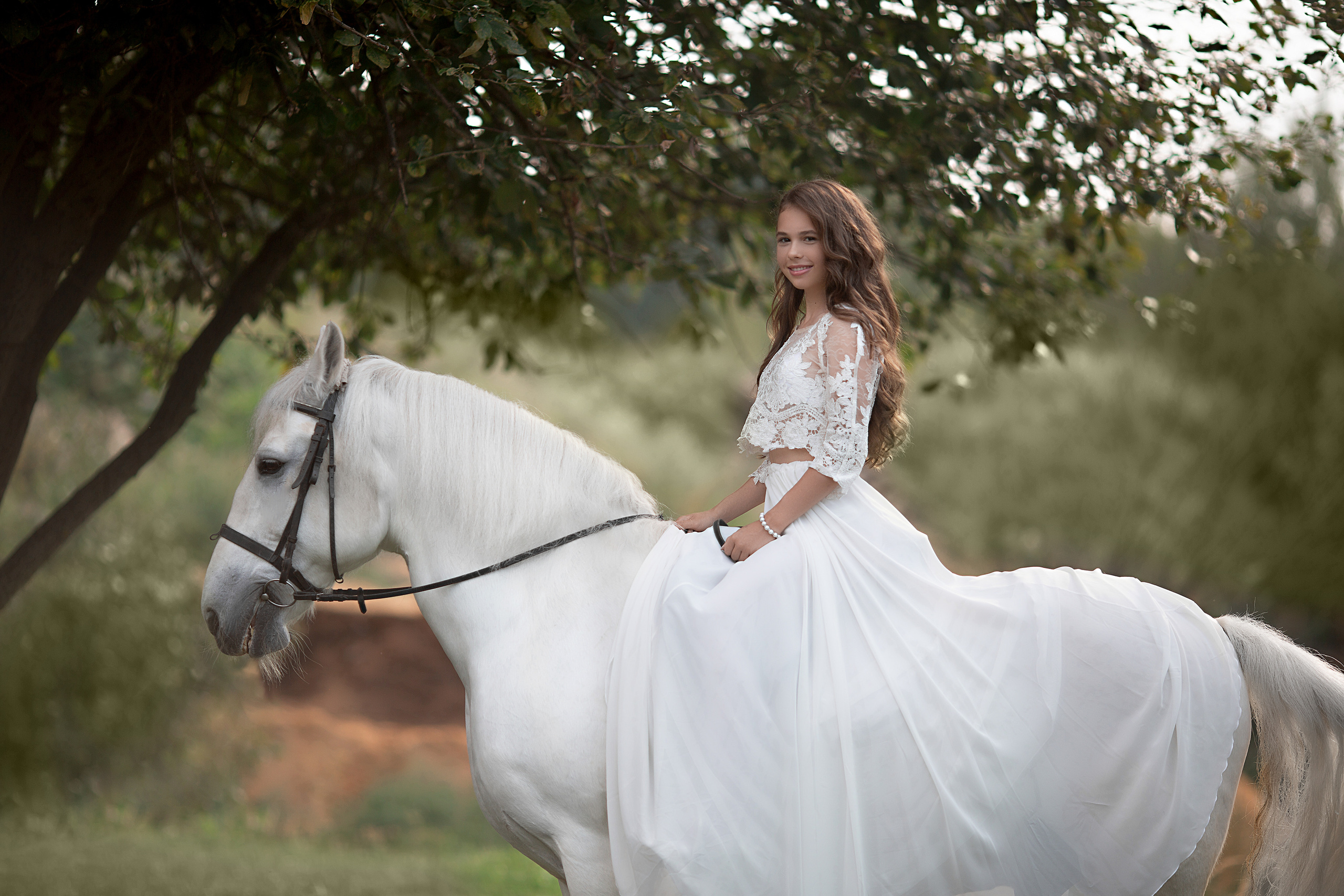 Юля и Воробушек. Фотосессия с лошадьми в Нижнем Новгороде