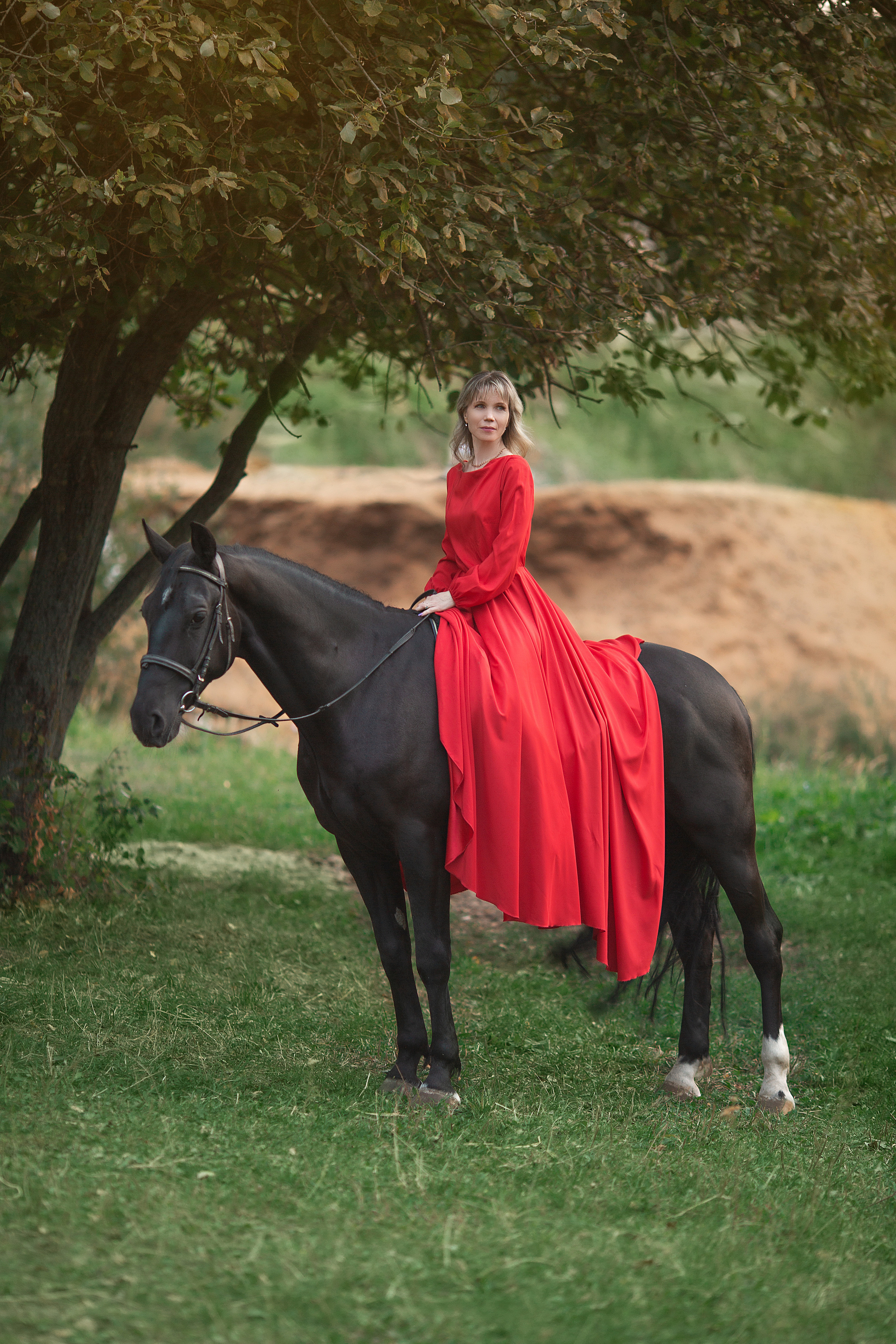 Наталья и Барс. Фотосессия с лошадьми в Нижнем Новгороде