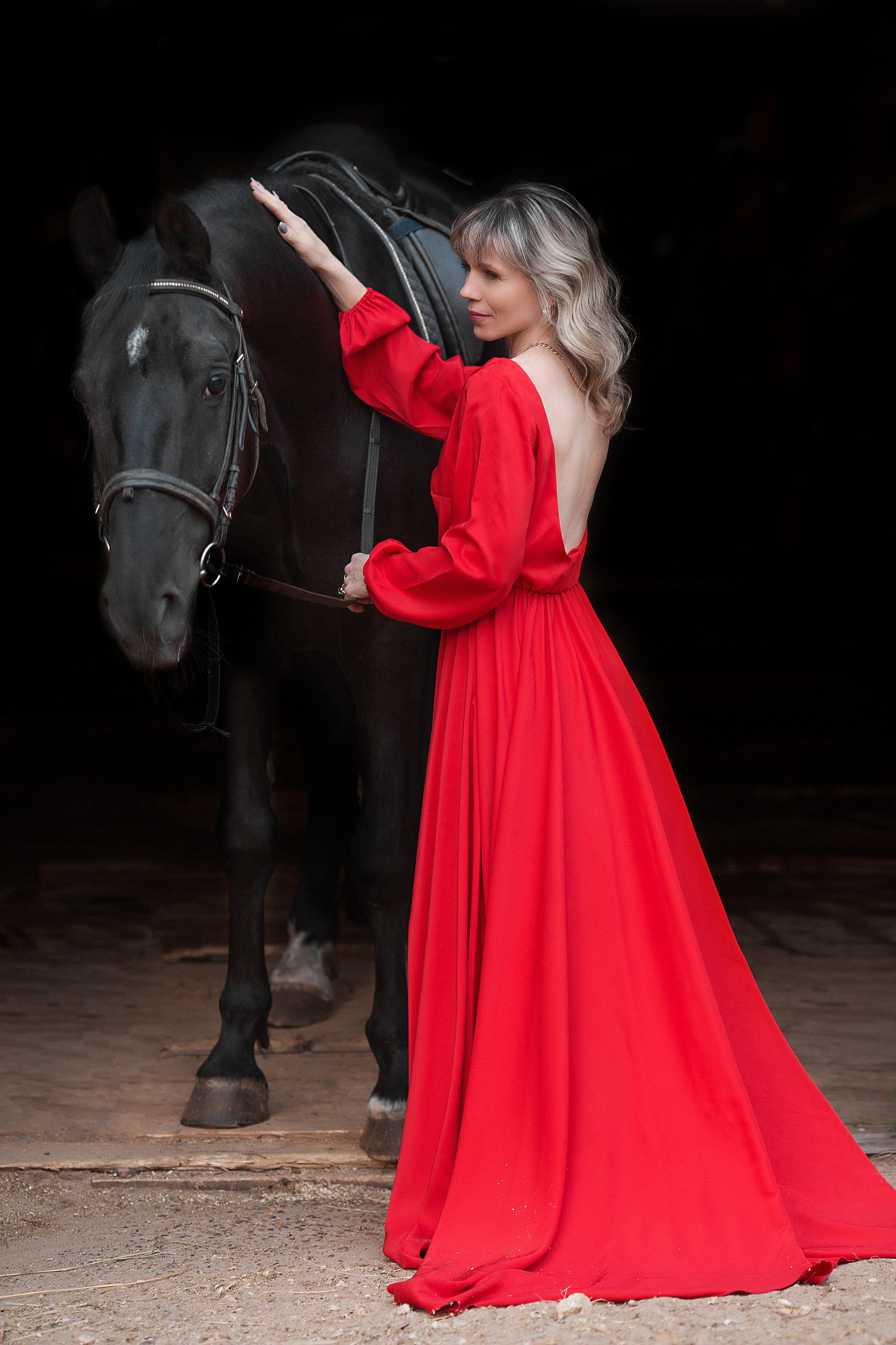 Наталья и Барс. Фотосессия с лошадьми в Нижнем Новгороде