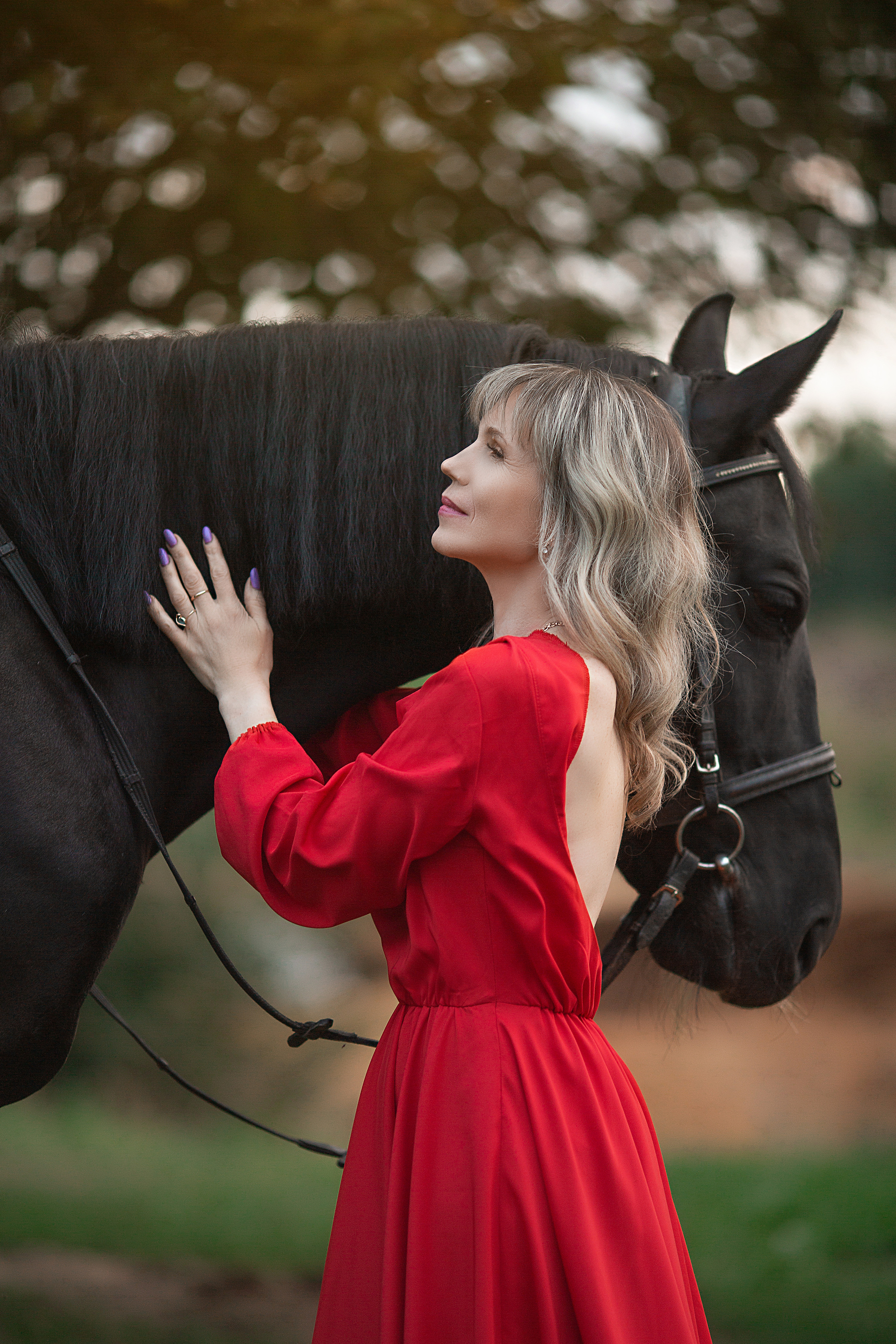 Наталья и Барс. Фотосессия с лошадьми в Нижнем Новгороде
