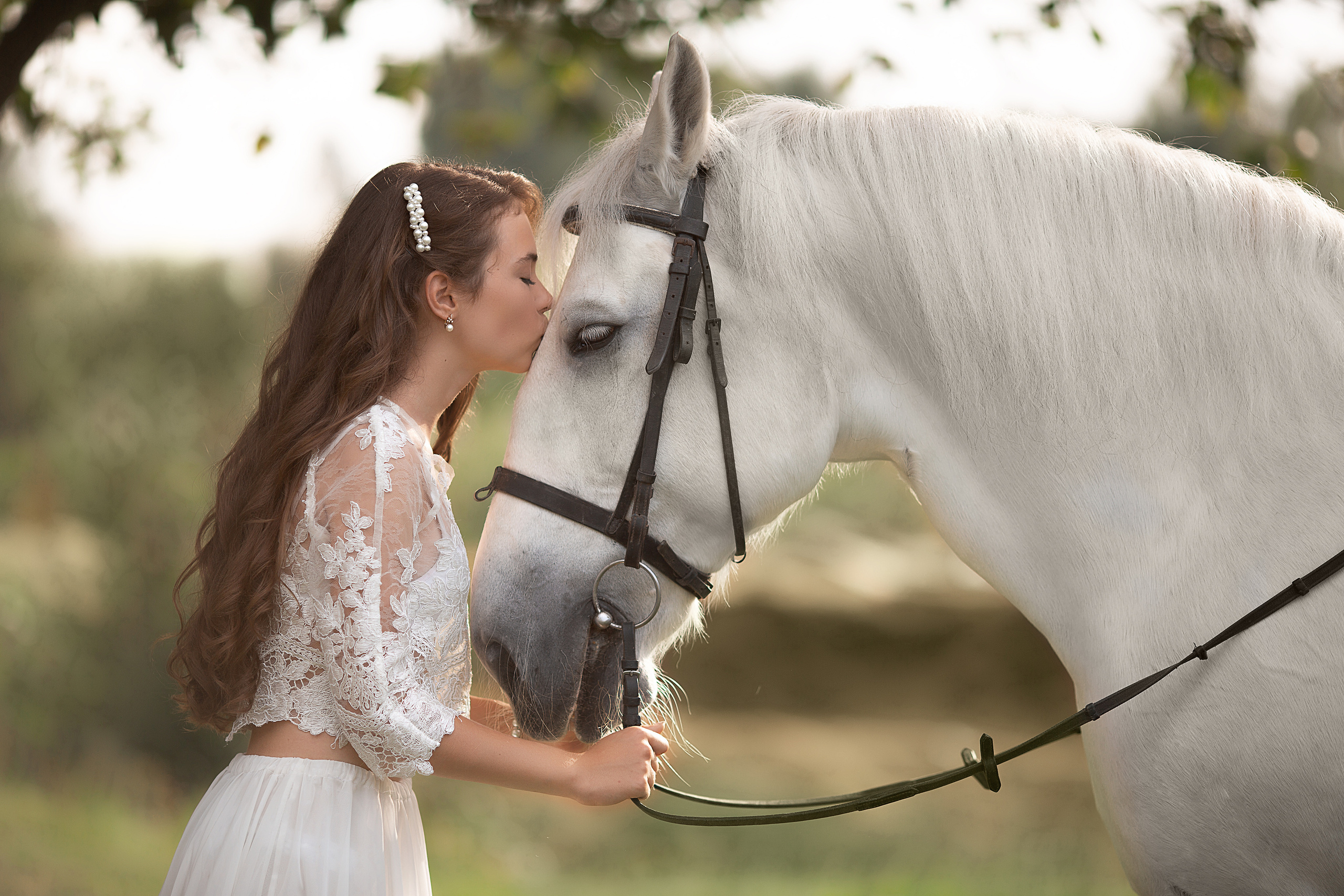 Юля и Воробушек. Фотосессия с лошадьми в Нижнем Новгороде