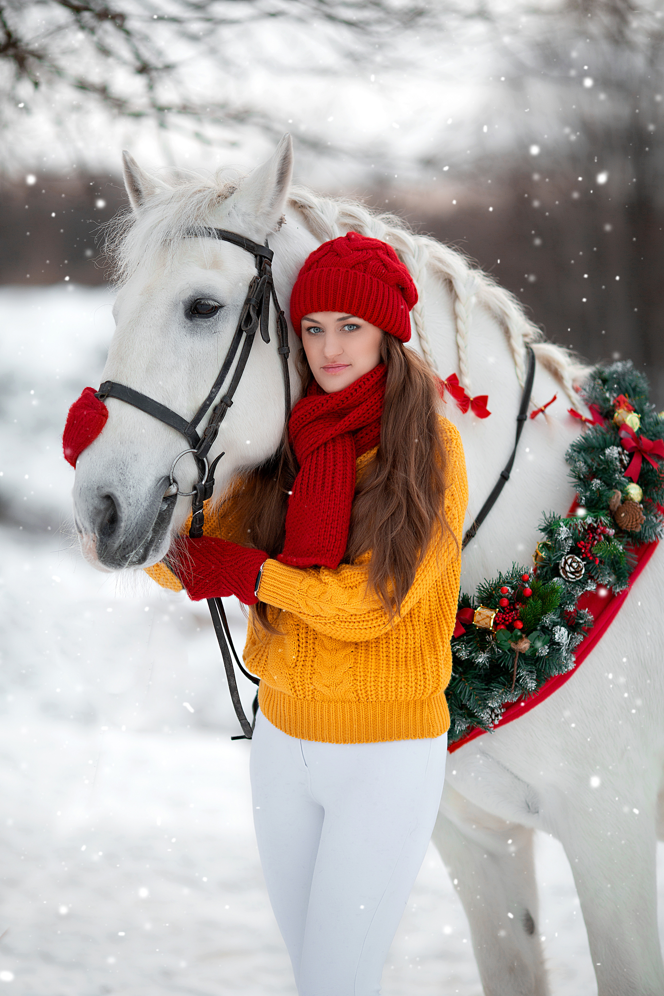Екатерина и Воробей фотодень 27.11. Фотосессия с лошадьми в Нижнем Новгороде