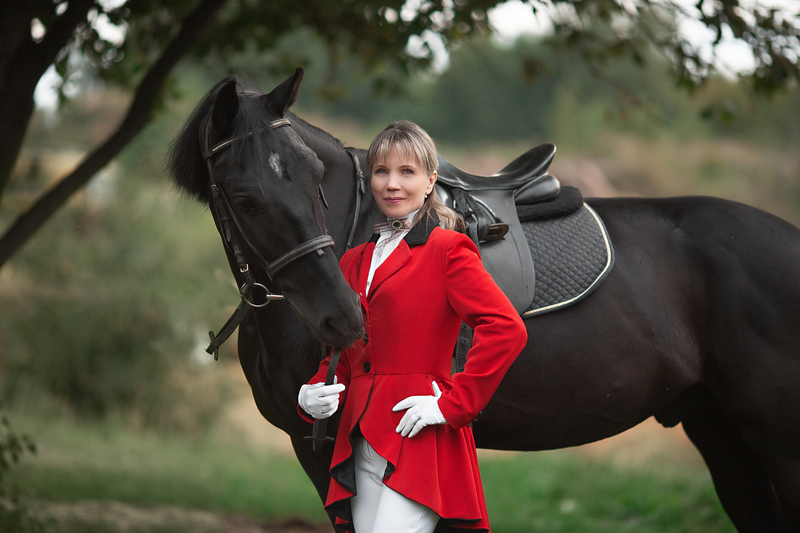 Наталья и Барс. Фотосессия с лошадьми в Нижнем Новгороде