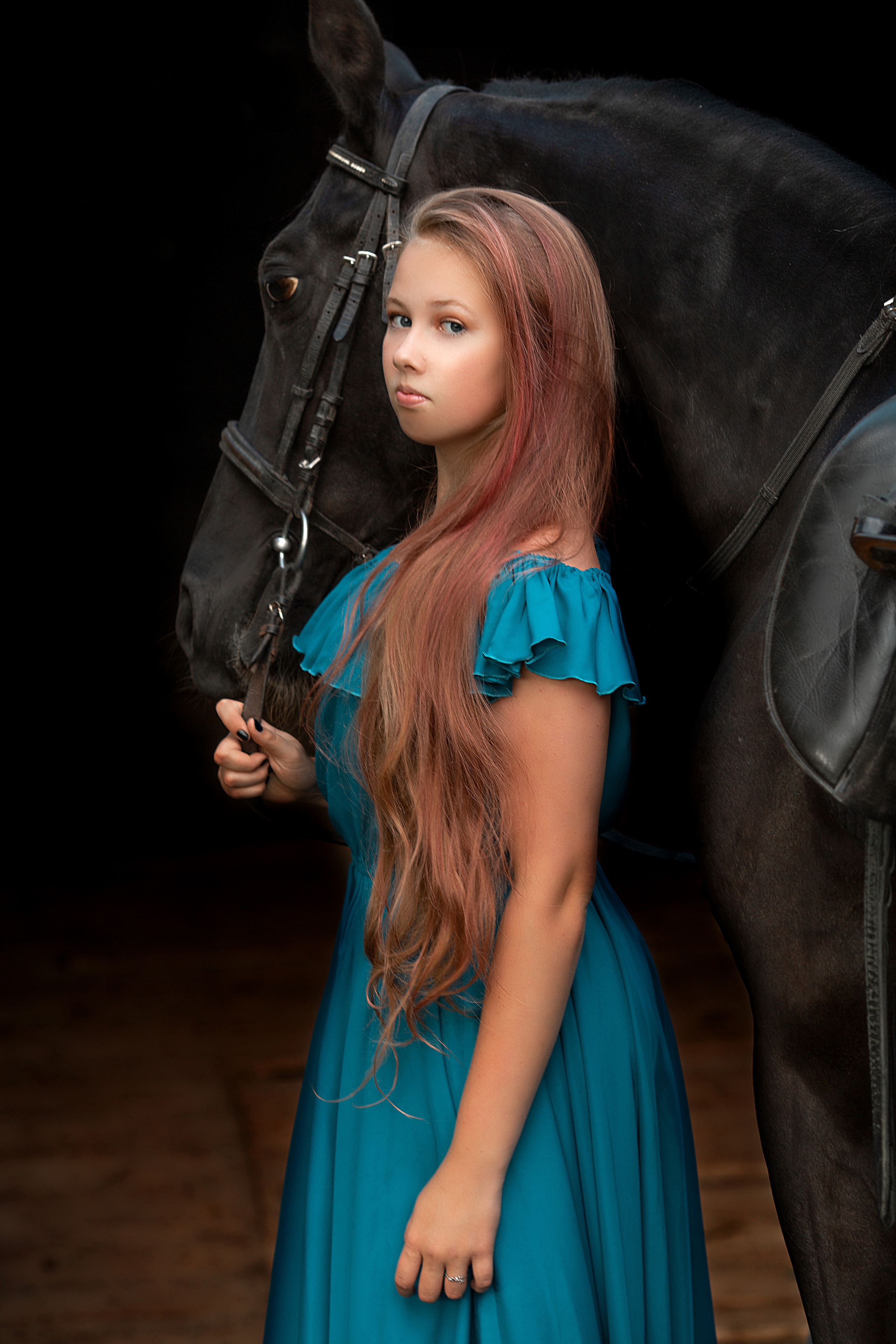 Фотосессия Насти и Барса. Фотосессия с лошадьми в Нижнем Новгороде