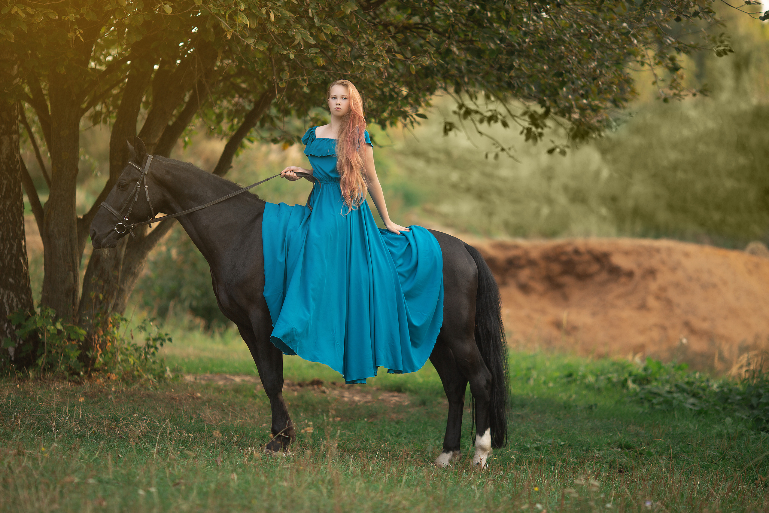 Фотосессия Насти и Барса. Фотосессия с лошадьми в Нижнем Новгороде