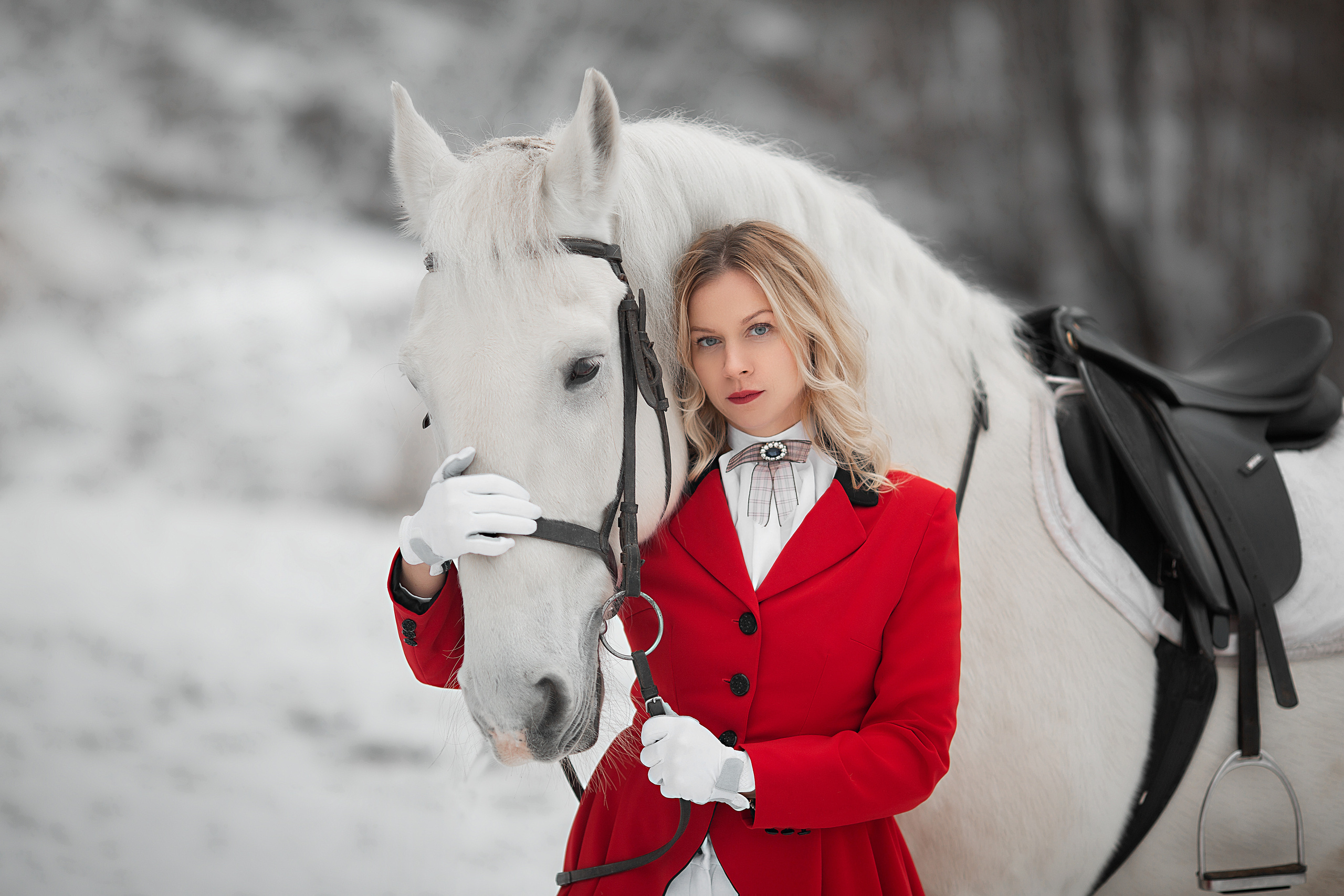 Екатерина с дочками и Воробей. Фотосессия с лошадьми в Нижнем Новгороде