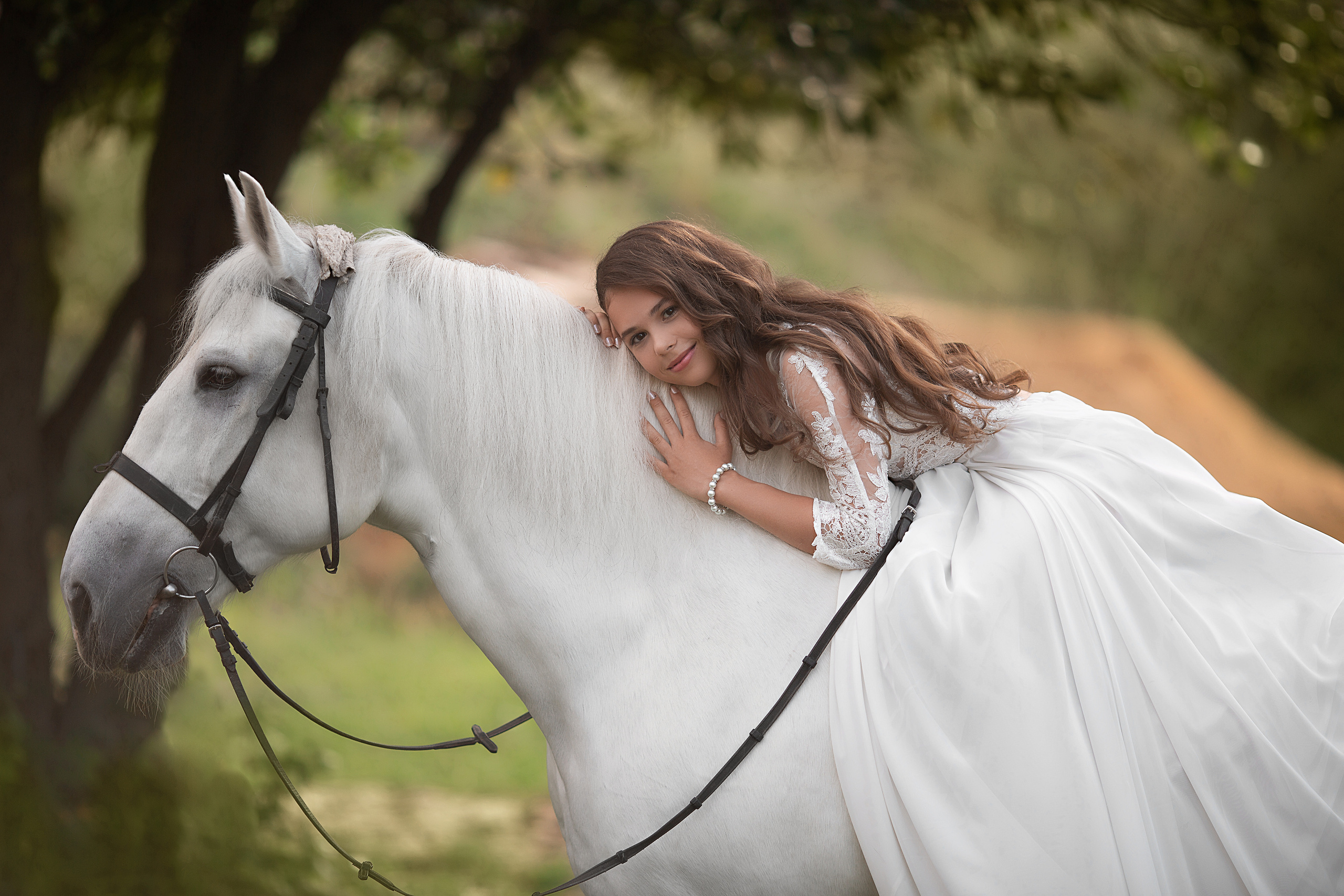 Юля и Воробушек. Фотосессия с лошадьми в Нижнем Новгороде