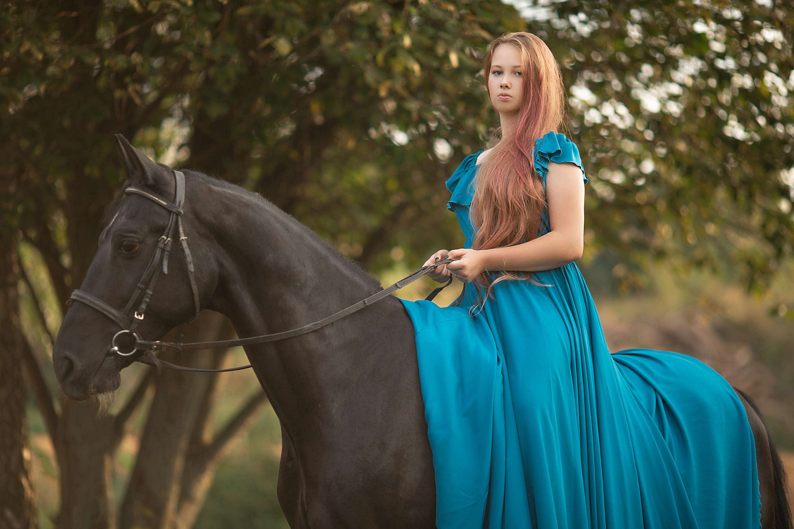 Фотосессия Насти и Барса. Фотосессия с лошадьми в Нижнем Новгороде