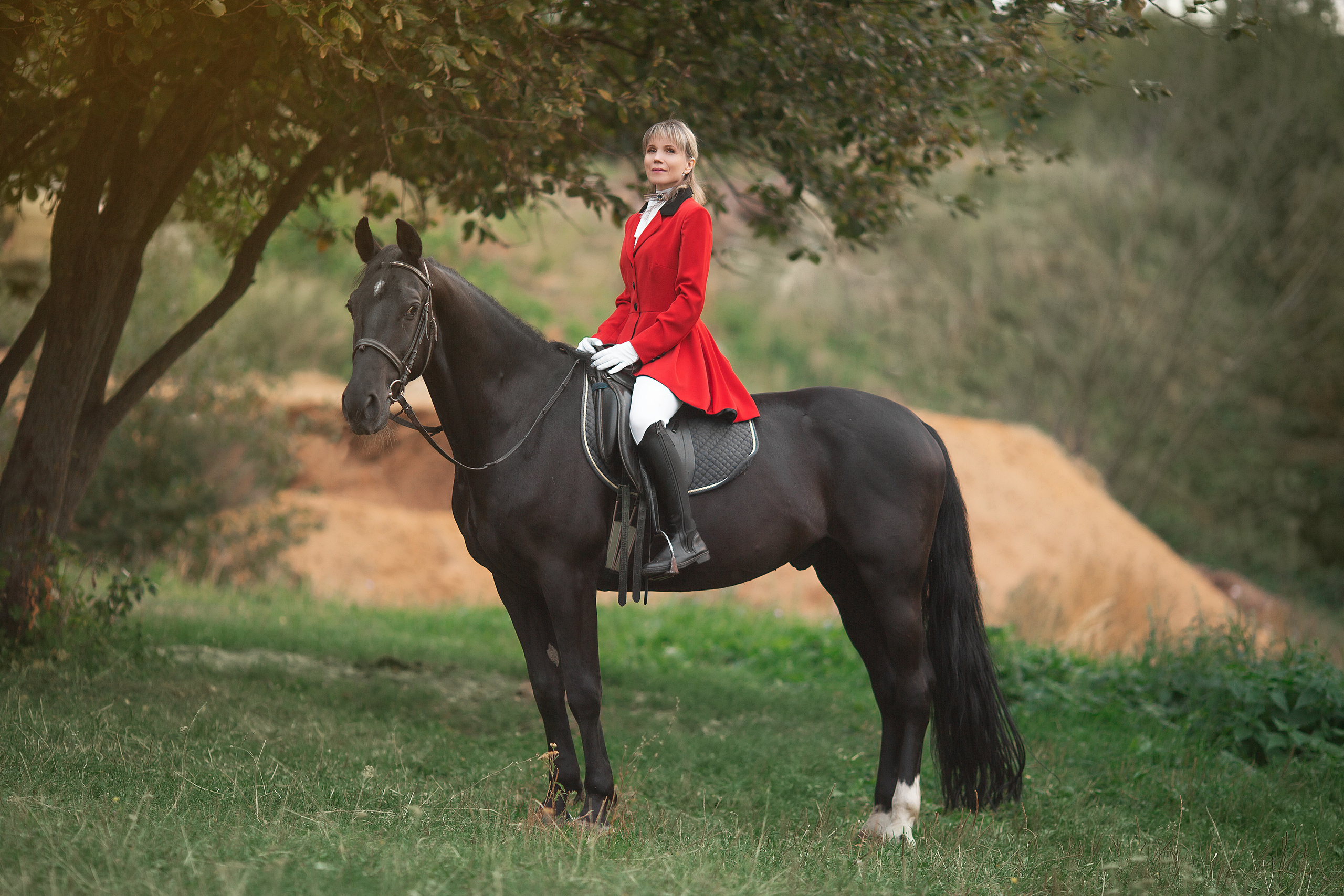 Наталья и Барс. Фотосессия с лошадьми в Нижнем Новгороде