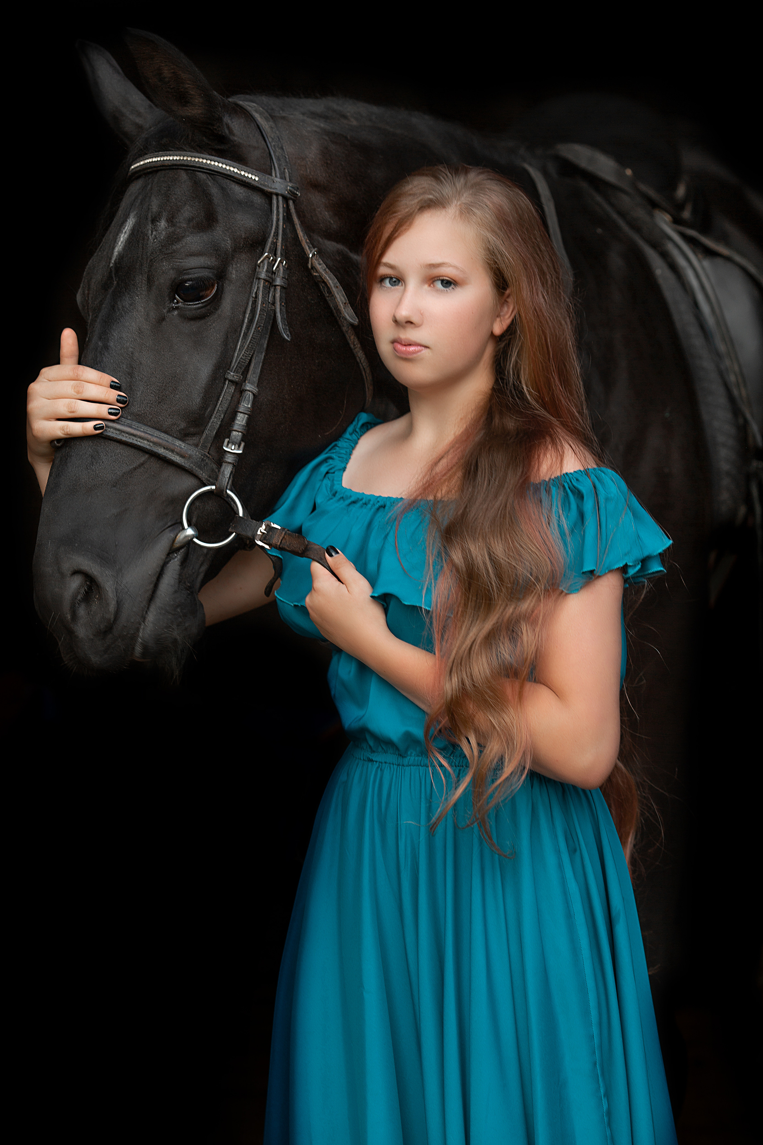 Фотосессия Насти и Барса. Фотосессия с лошадьми в Нижнем Новгороде