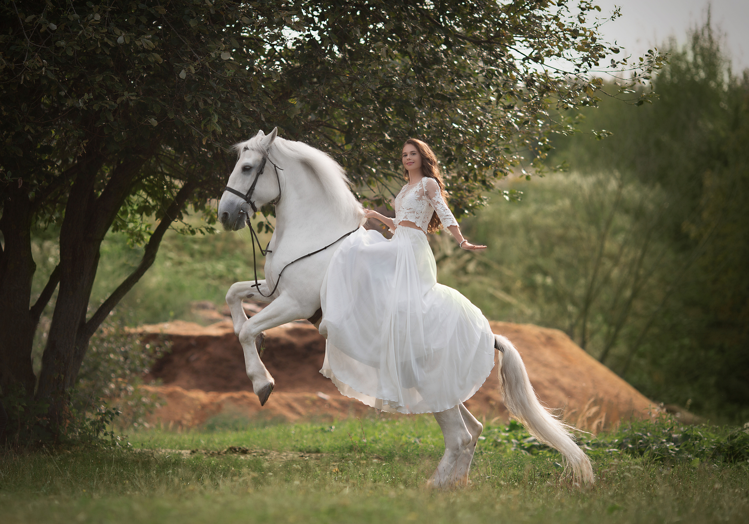 Юля и Воробушек. Фотосессия с лошадьми в Нижнем Новгороде