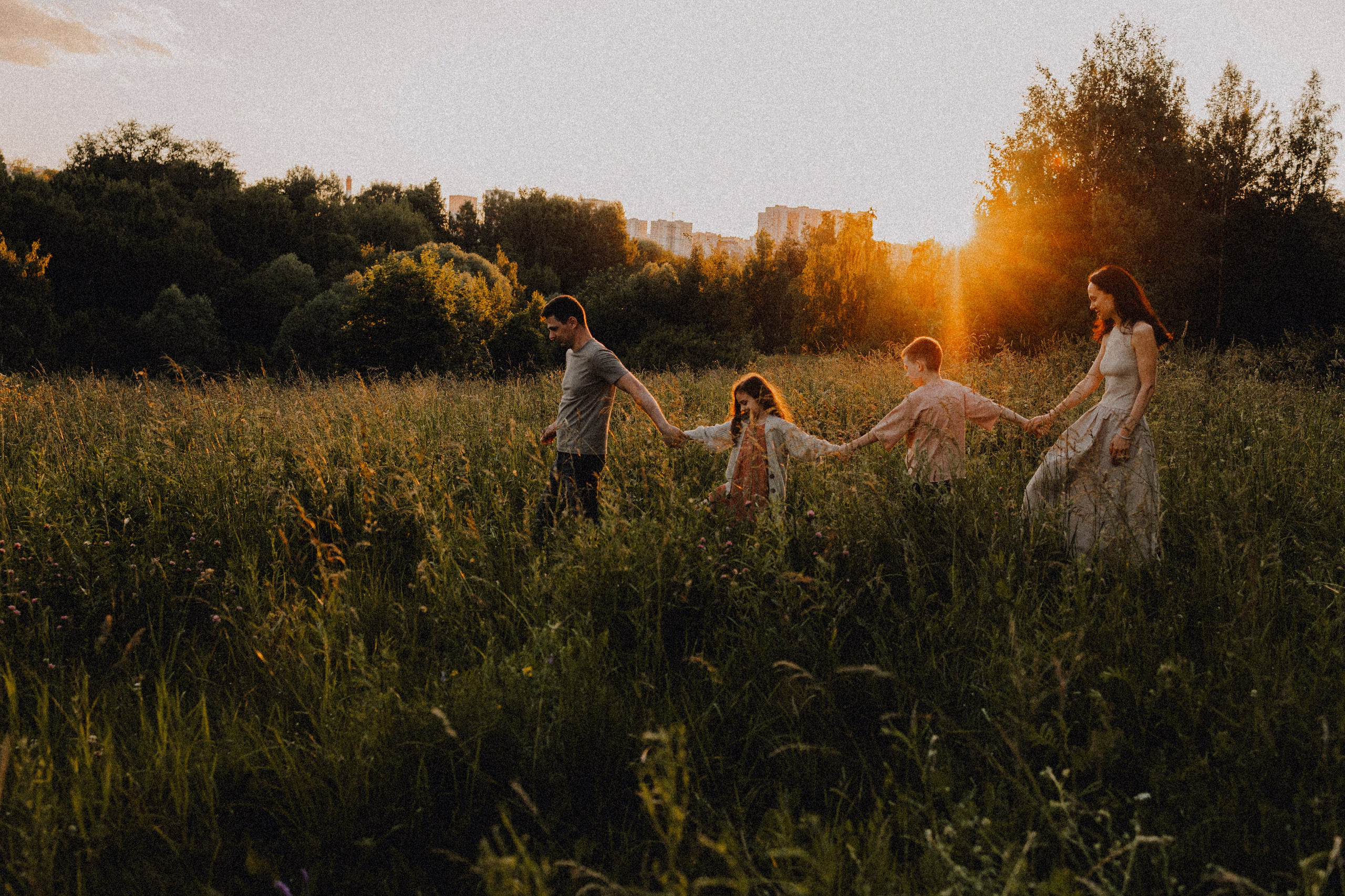 Илья, Катя, Ваня и Соня. Семейный фотограф Москва