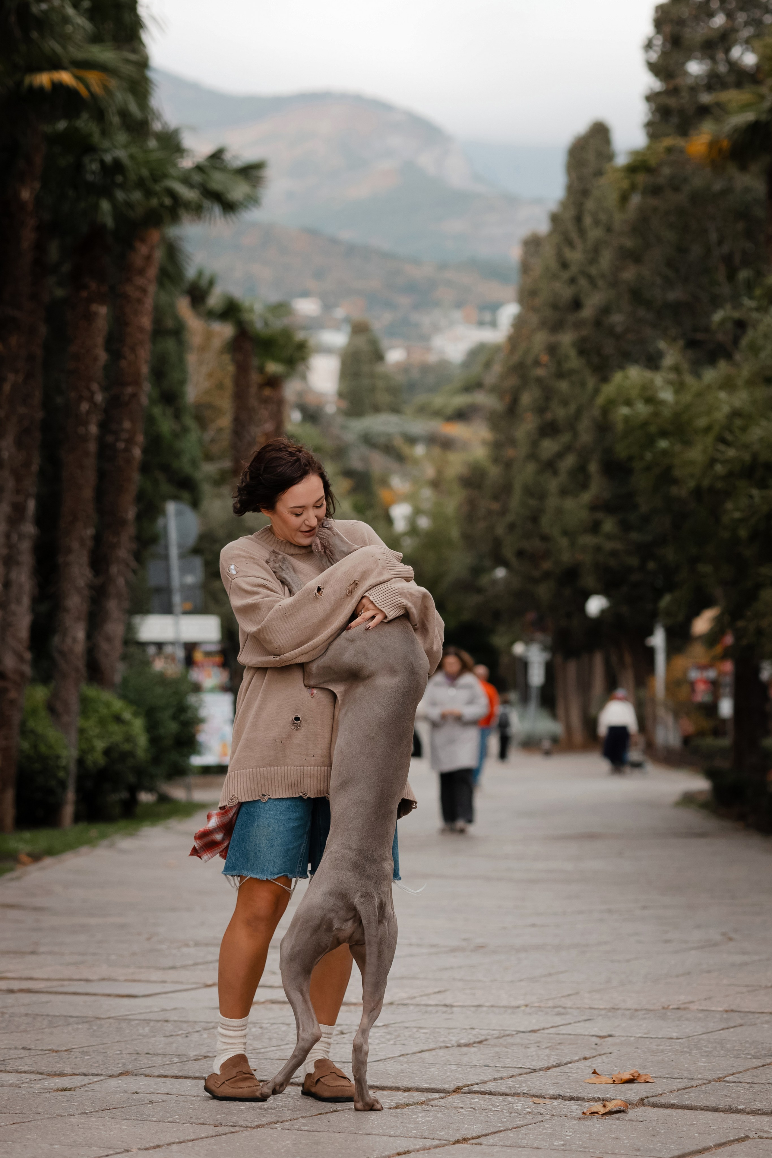 Фотосессия на набережной Ялты. Фотограф-анималист в Краснодаре Маша Мельникова