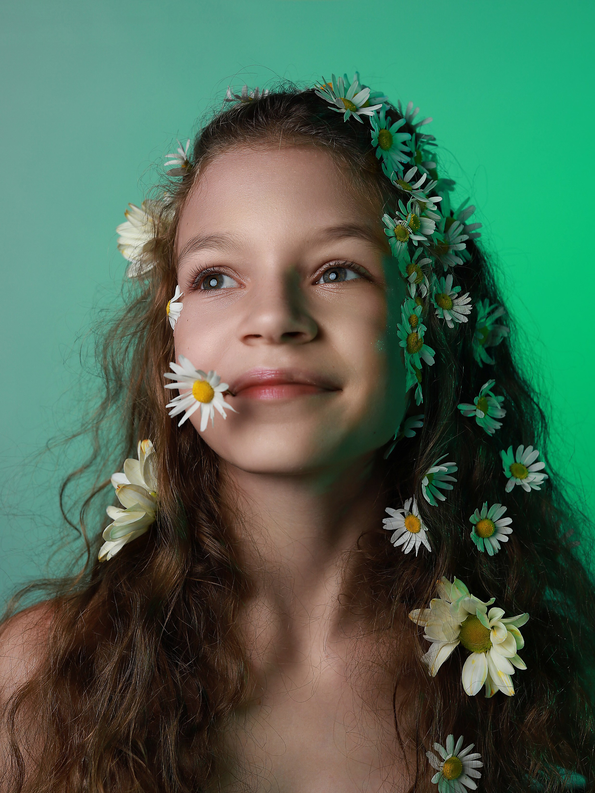 Портреты с цветами. Фотограф Юлия Мальцева