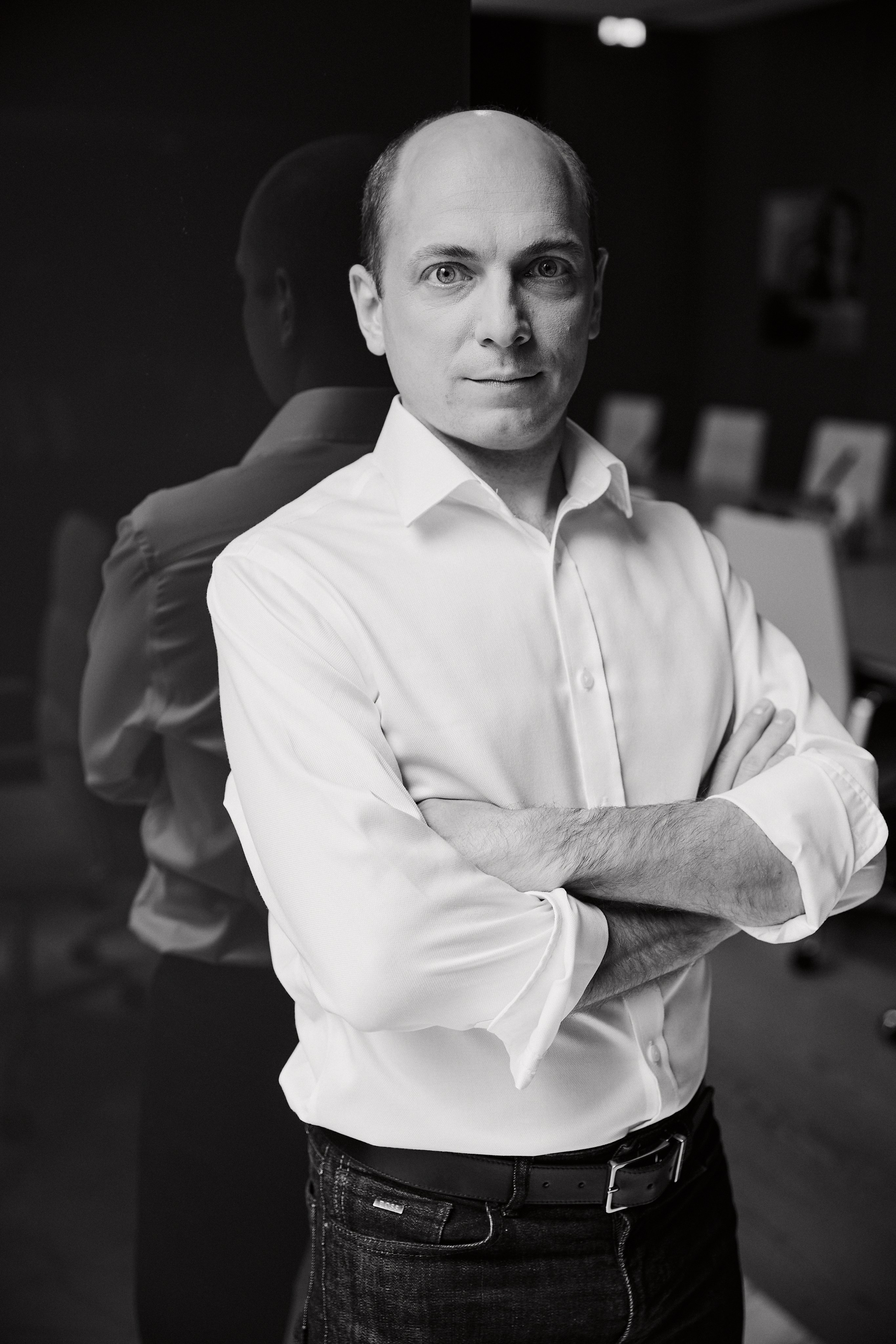 Деловая фотосессия для бизнеса — портреты управленческой команды Мегафона в Москве.