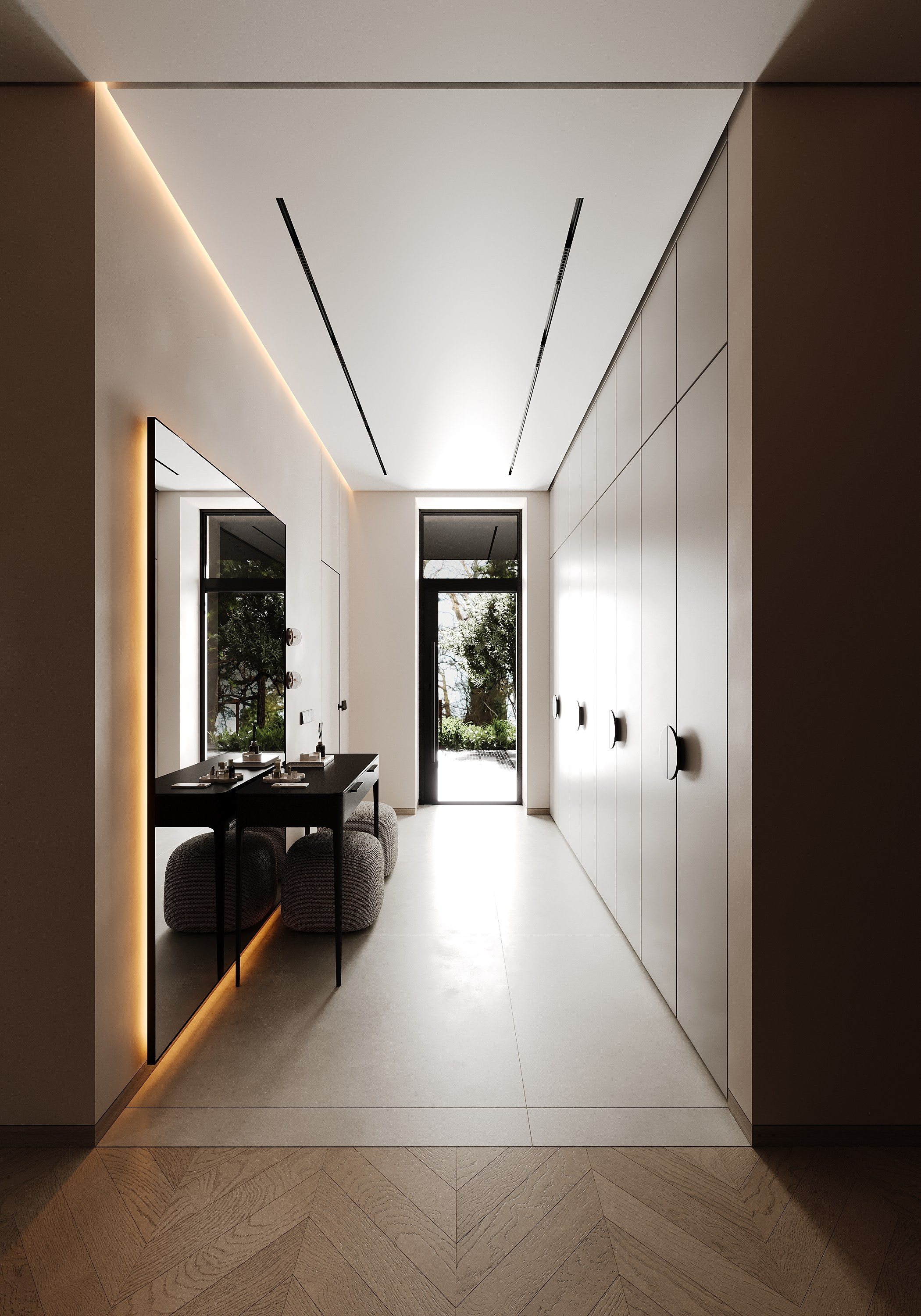 Частный дом 160 м². Визуализации интерьера