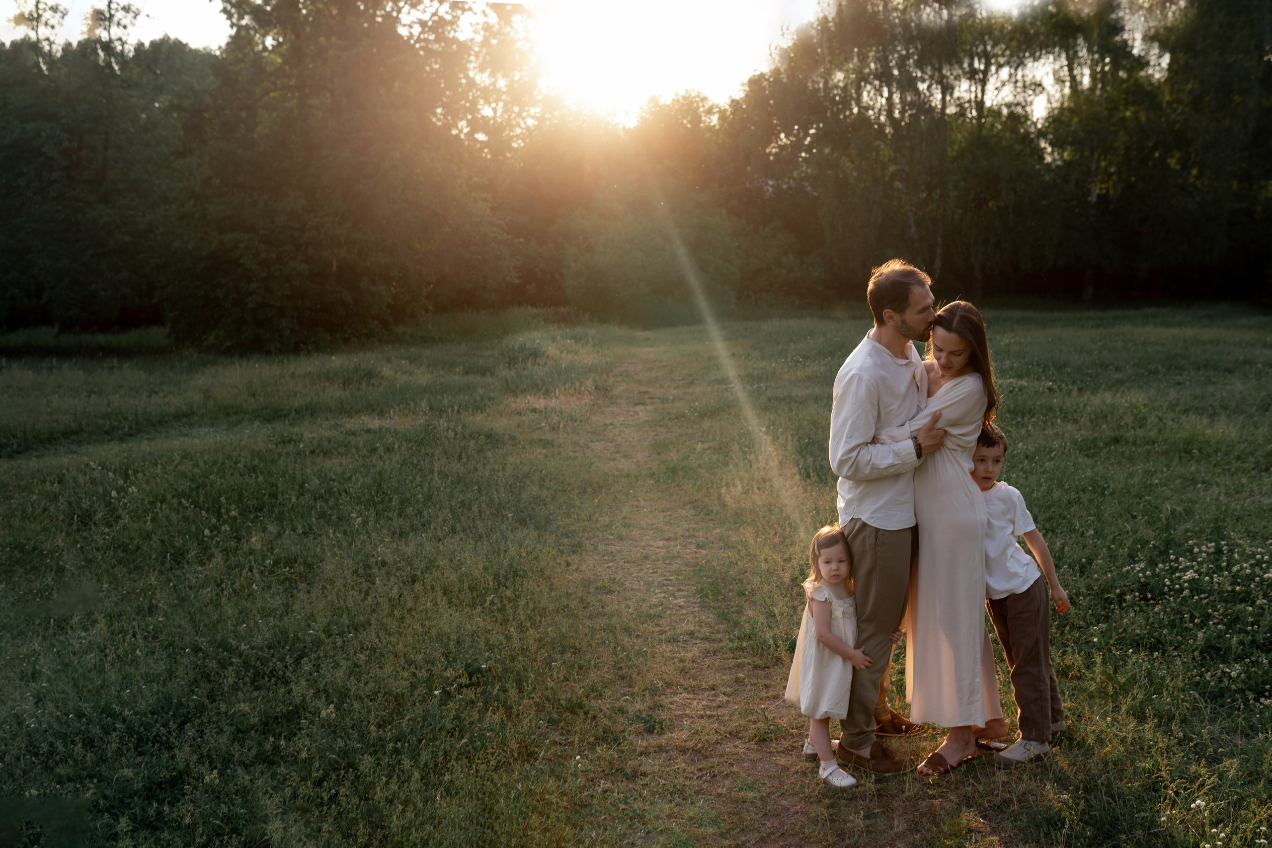 Лена, Сережа, Миша и София. Семейный фотограф в Москве Лилия Лебедева