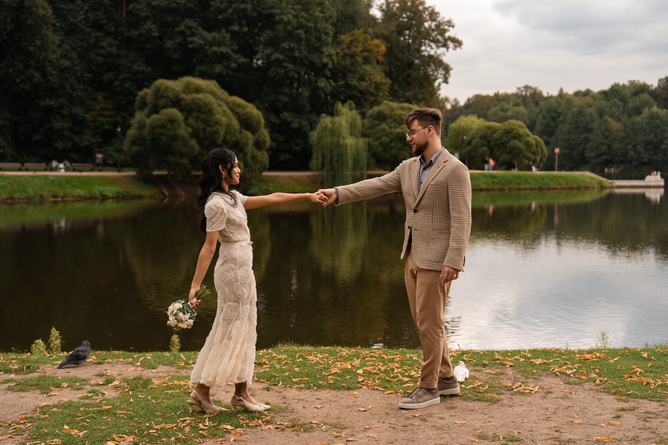 Максим и Харша, Царицыно. Свадебный фотограф в Москве Анна Полушина