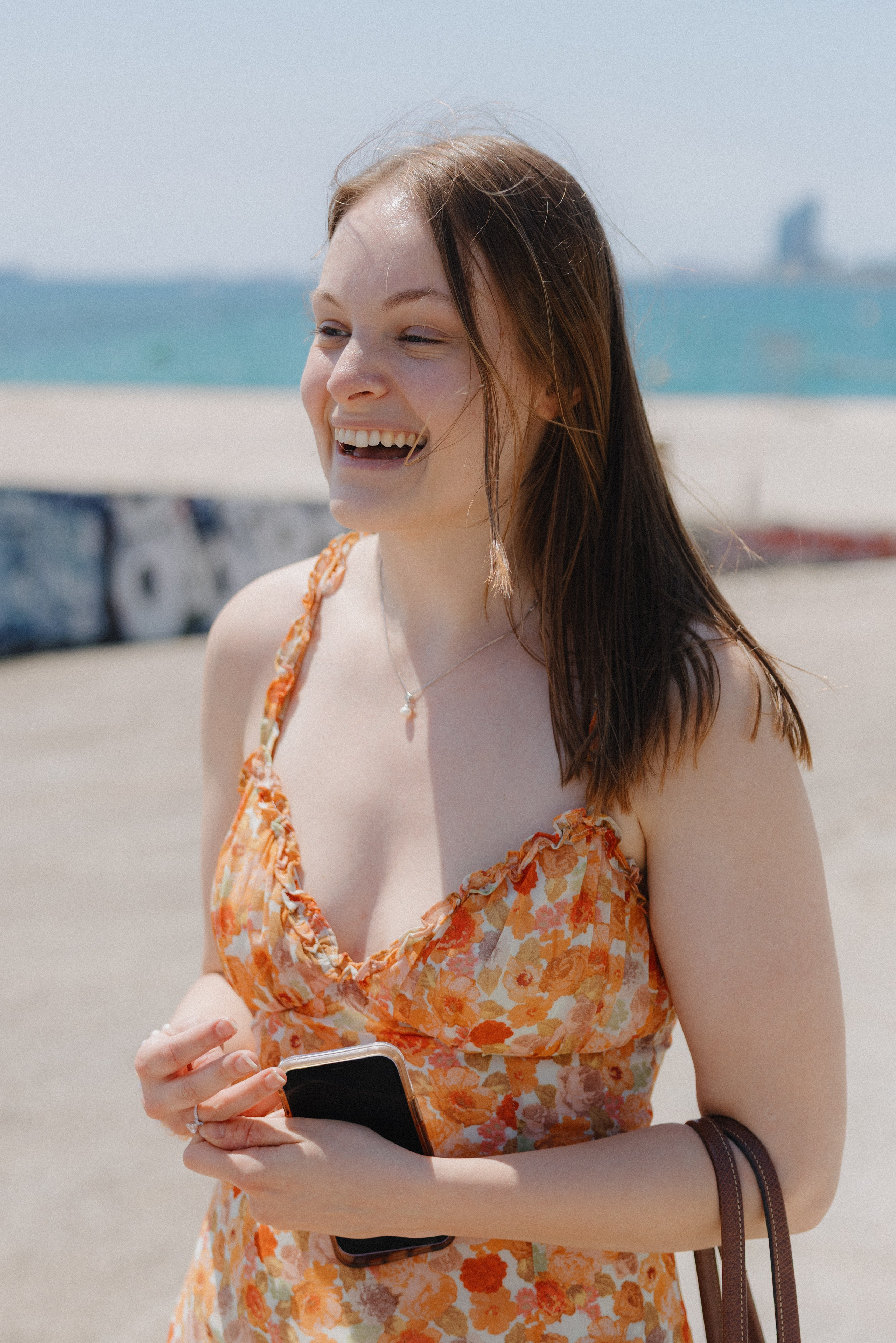 Candid proposal at Bunkers del Carmel with panoramic view