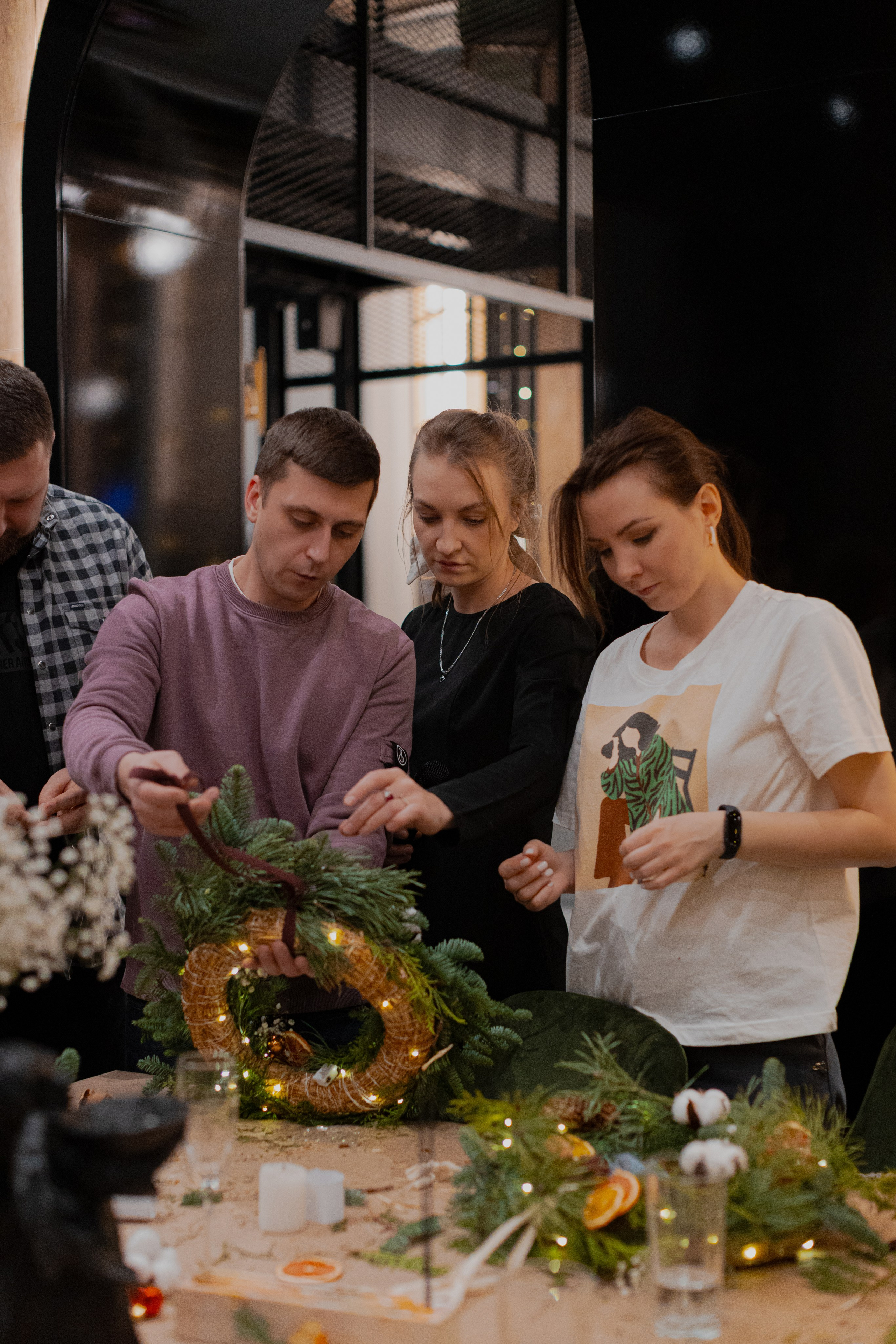 Мк Новогодний Венок. Анастасия Ракчеева Художник