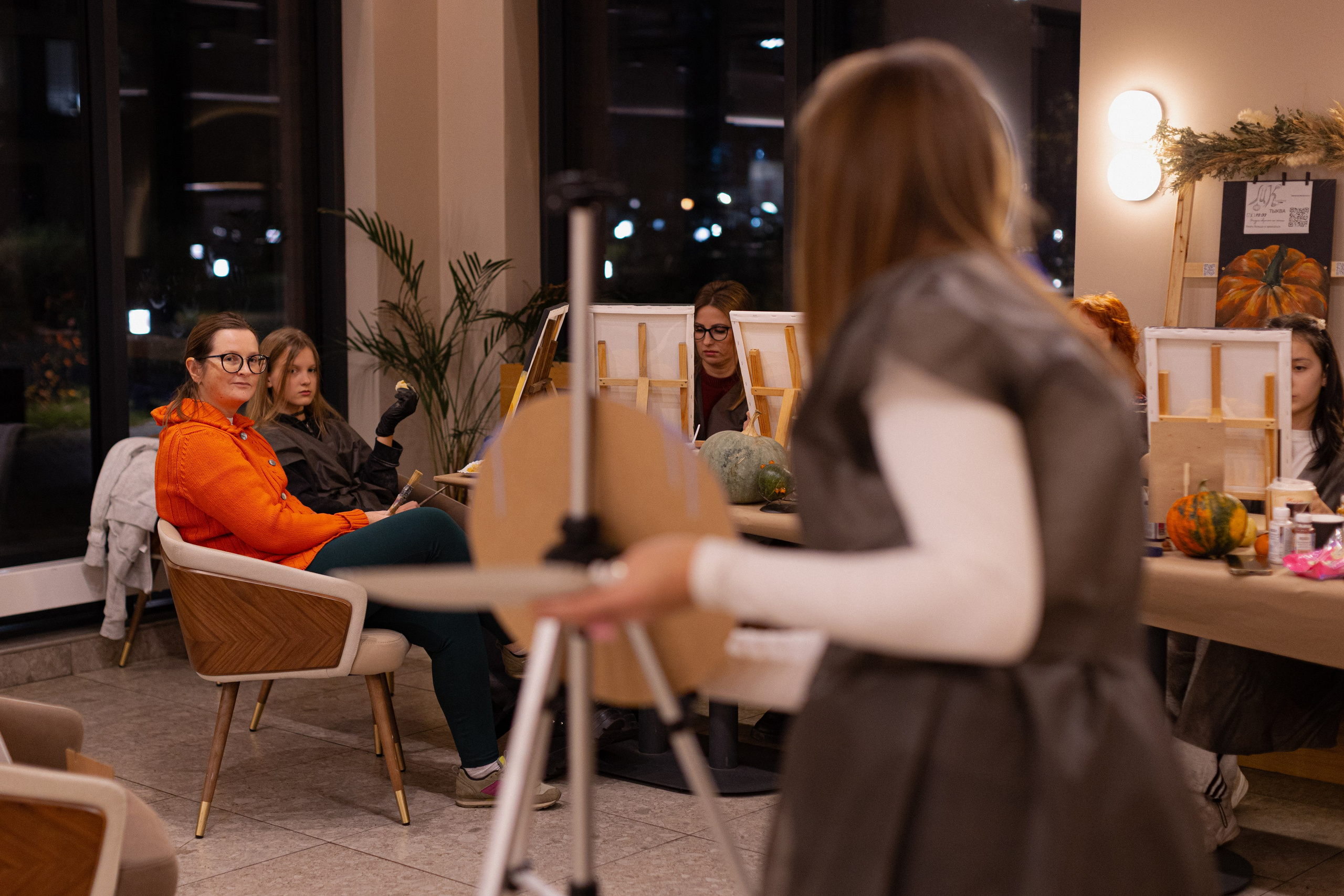 МК Тыква в кафе Здрасте. Анастасия Ракчеева Художник