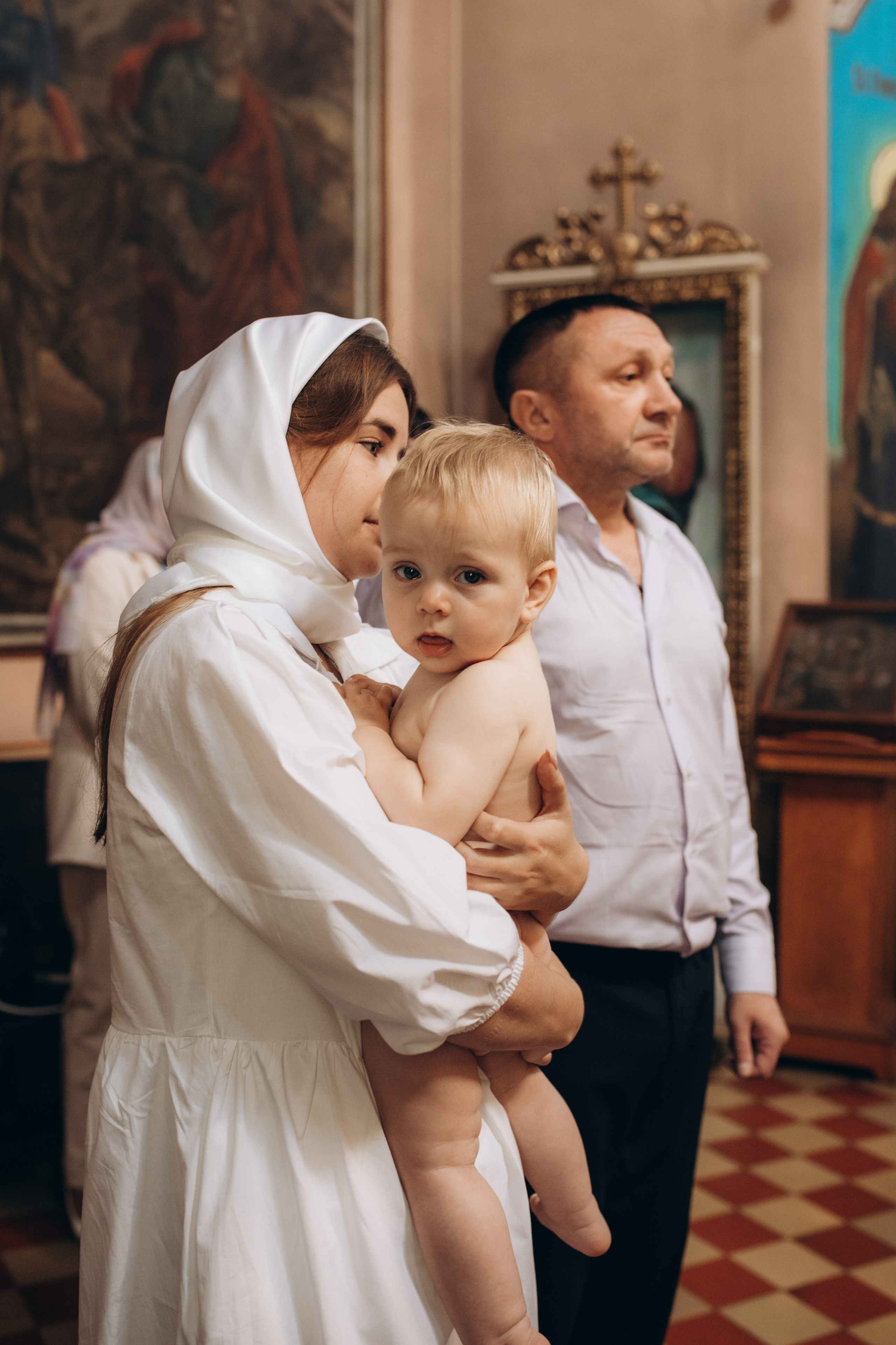 Крещение Христина. Семейный и домашний фотограф в Москве и МО Королева Валерия