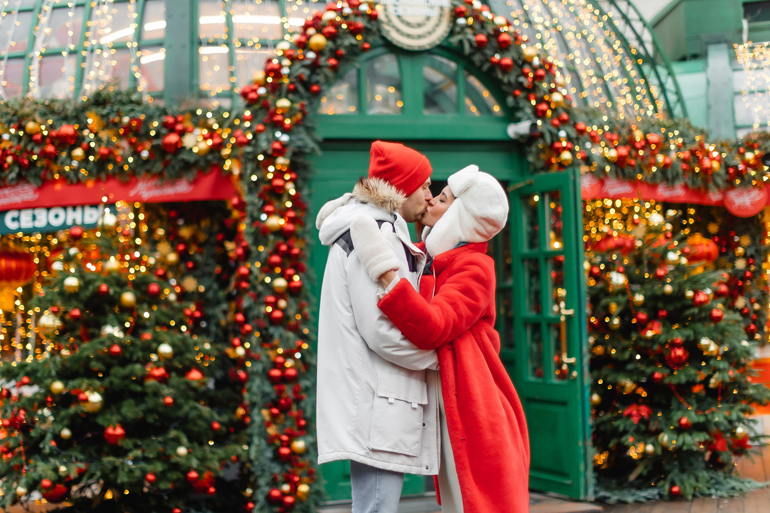 Новогодняя фотосессия в городе, lovestory. Семейный фотограф Надя Мелисова, фотограф беременности, Москва