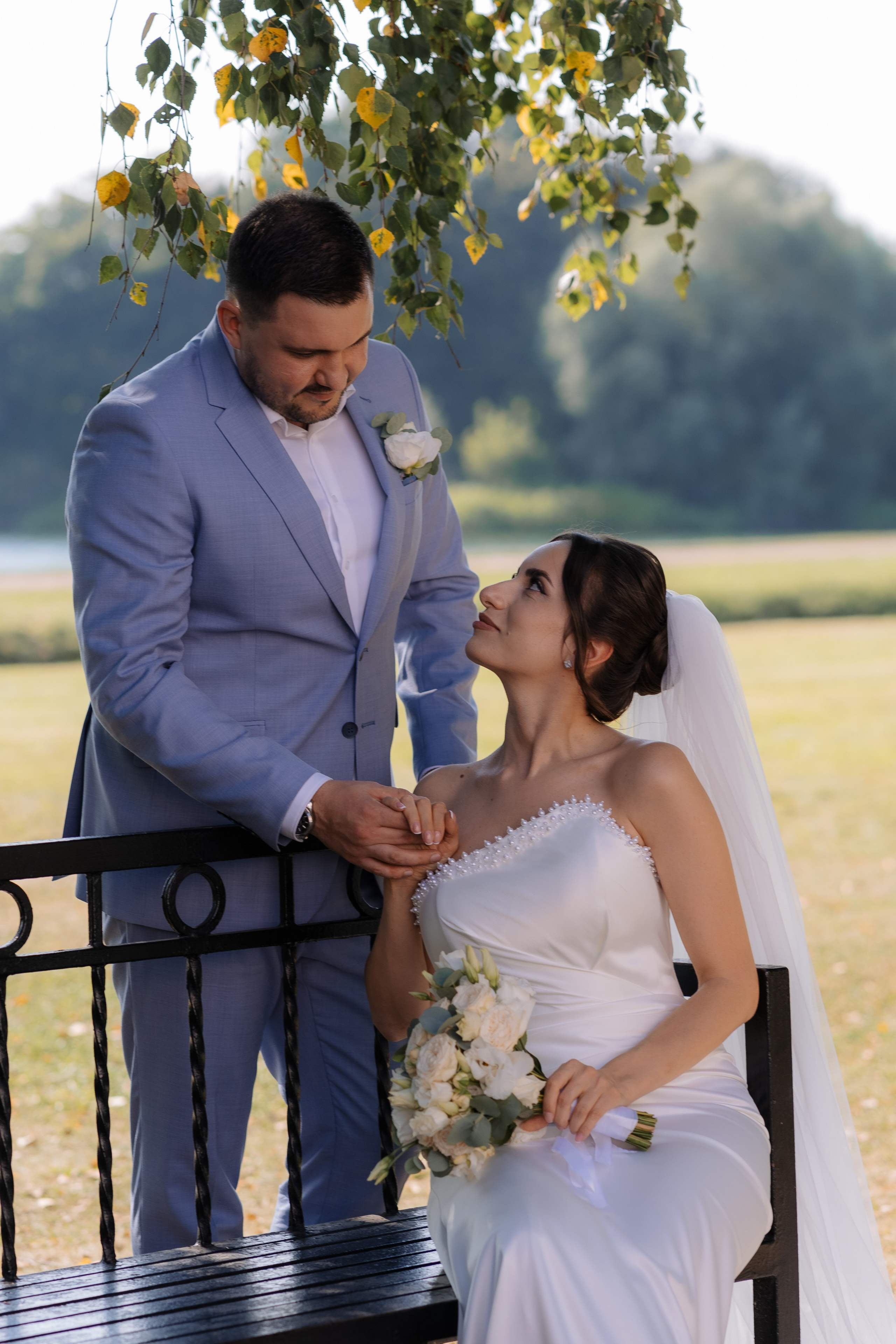 Свадебная фотосессия в Москве, парк Кусково. Свадебный фотограф в Москве Анна Полушина