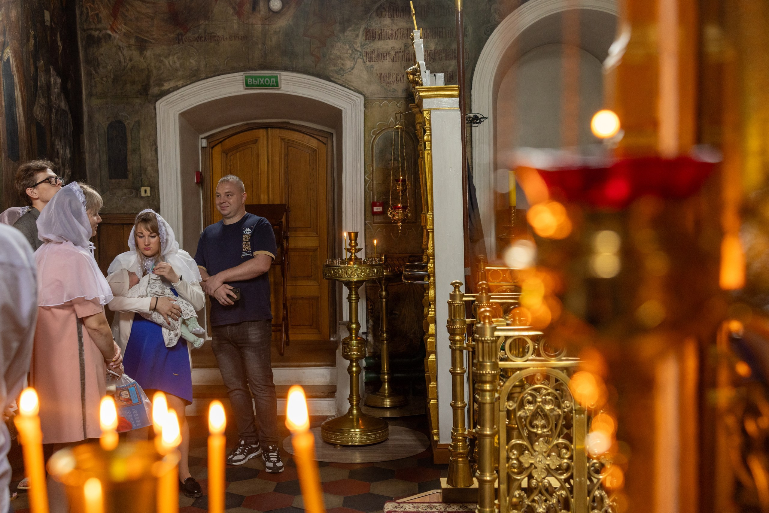 Образец репортажа крещения оригиналы, без искажений, без вспышки, светосильная оптика!. Фотограф в Туле Крупский АнДРей. Фотостудия «КАДР71» в Туле