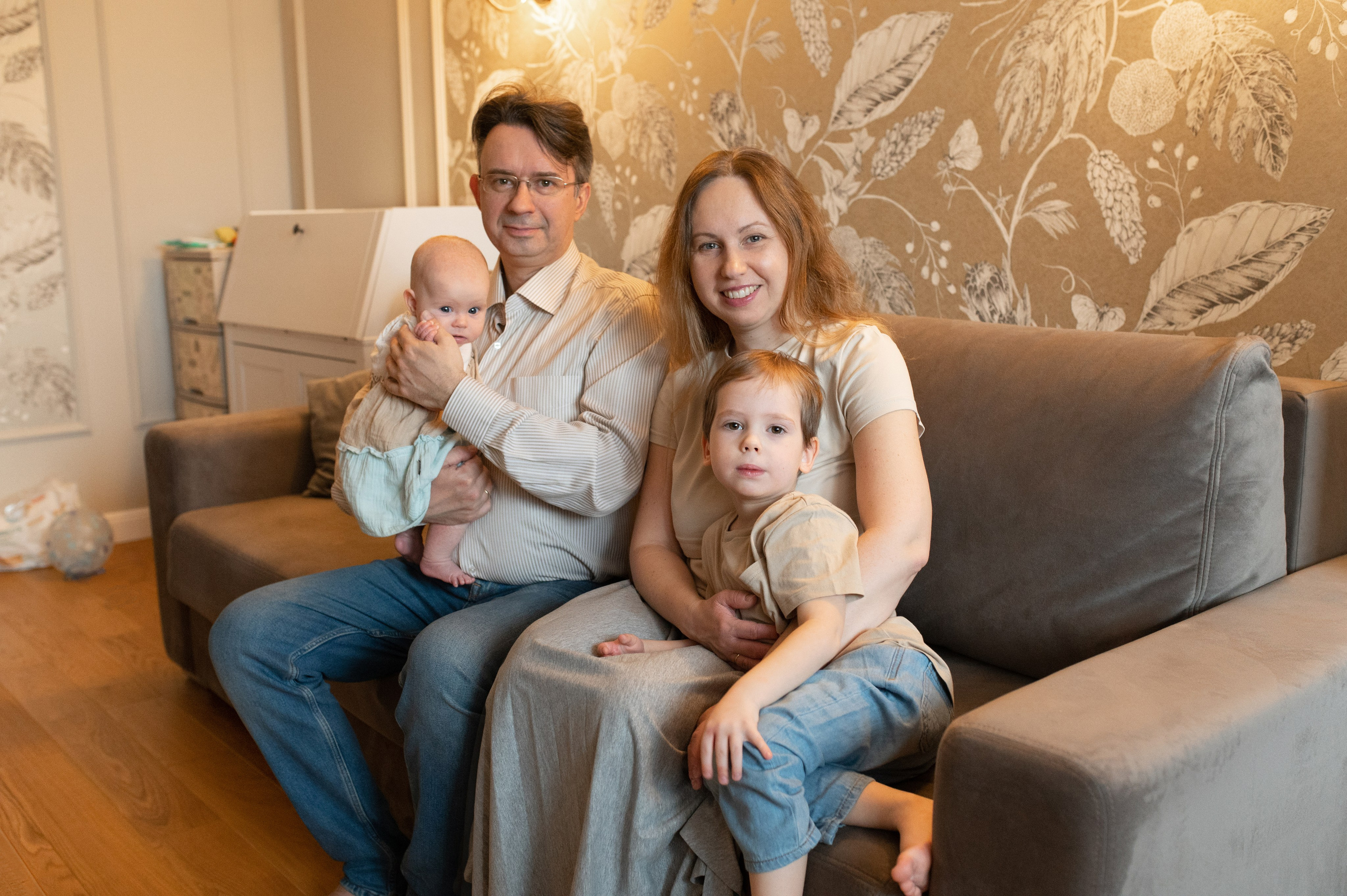 Домашняя съемка с детьми. Семейный фотограф в Москве Ольга Барсукова