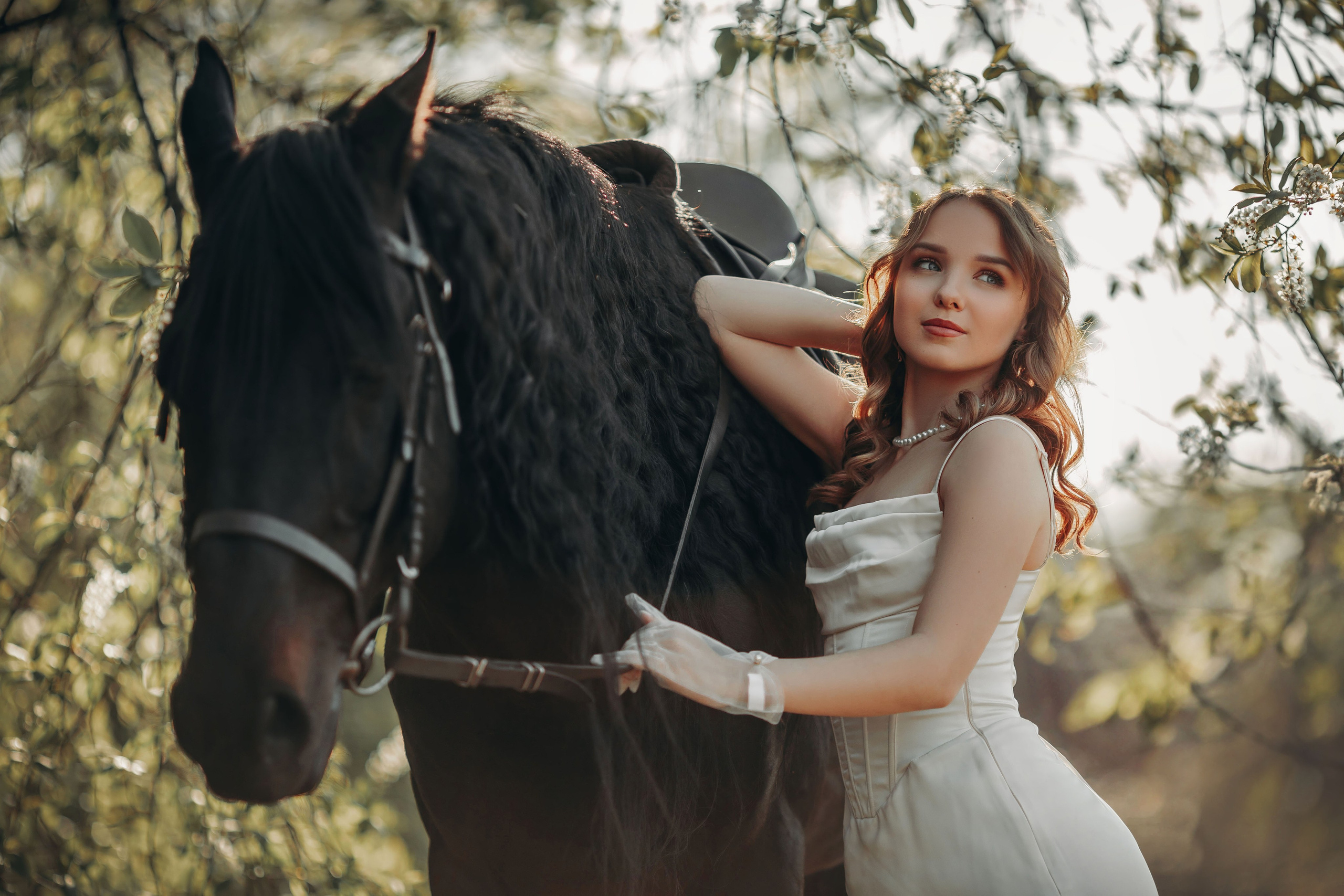 Дарья&Басмач. Анна Молчанова конный фотограф в Тюмени | фотосессии с лошадьми Тюмень